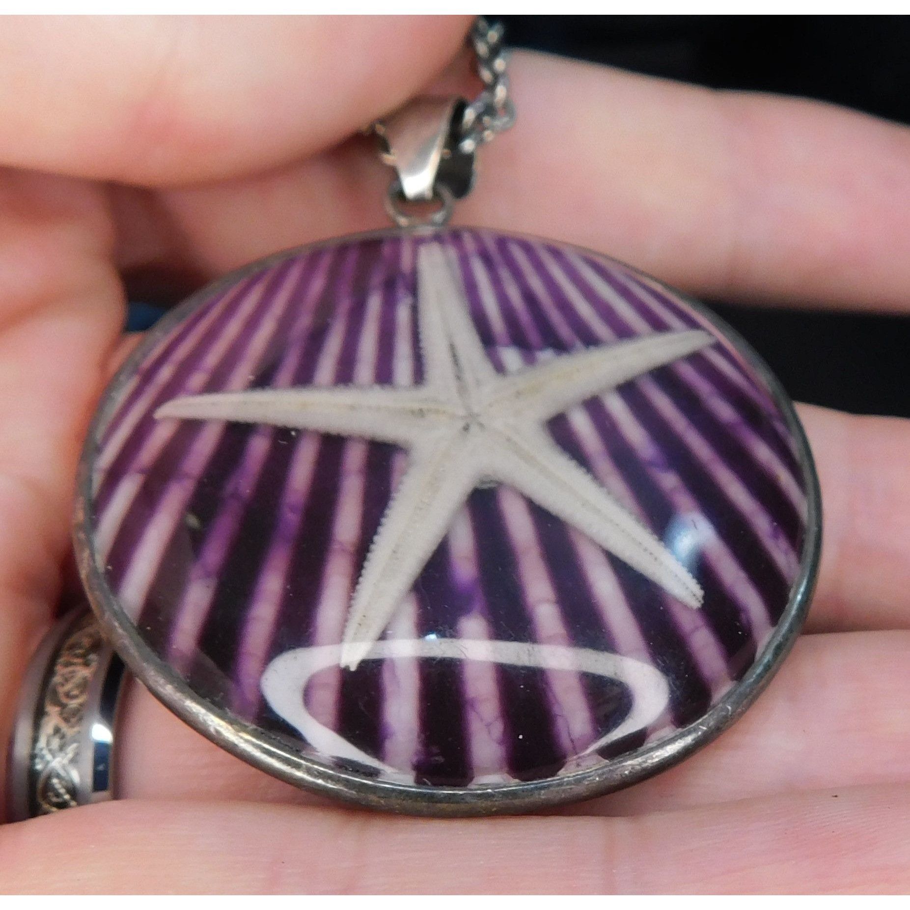 Other Mermaidcore Purple Encased Starfish Necklace Size ONE SIZE - 7 Thumbnail