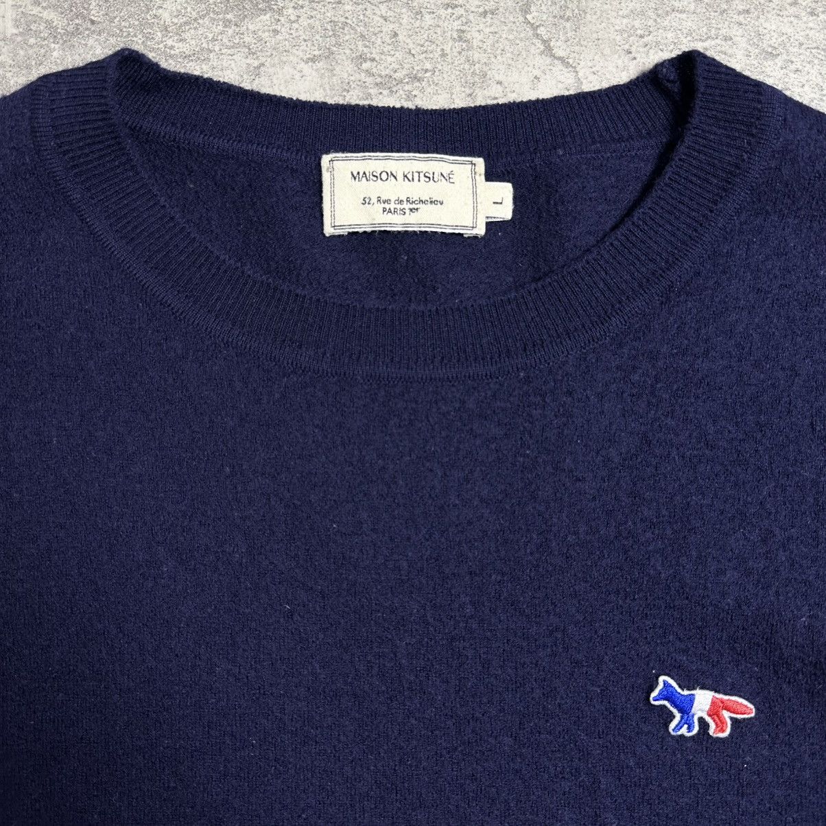 Maison Kitsune Maison Kitsune Fox Head Sweater Woll Size US L / EU 52-54 / 3 - 4 Thumbnail