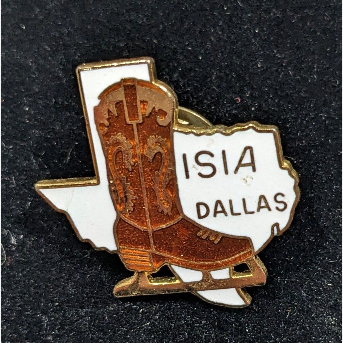 Other Isia Dallas Texas Cowboy Boot Ice Skating Lapel Pin Size ONE SIZE - 3 Thumbnail