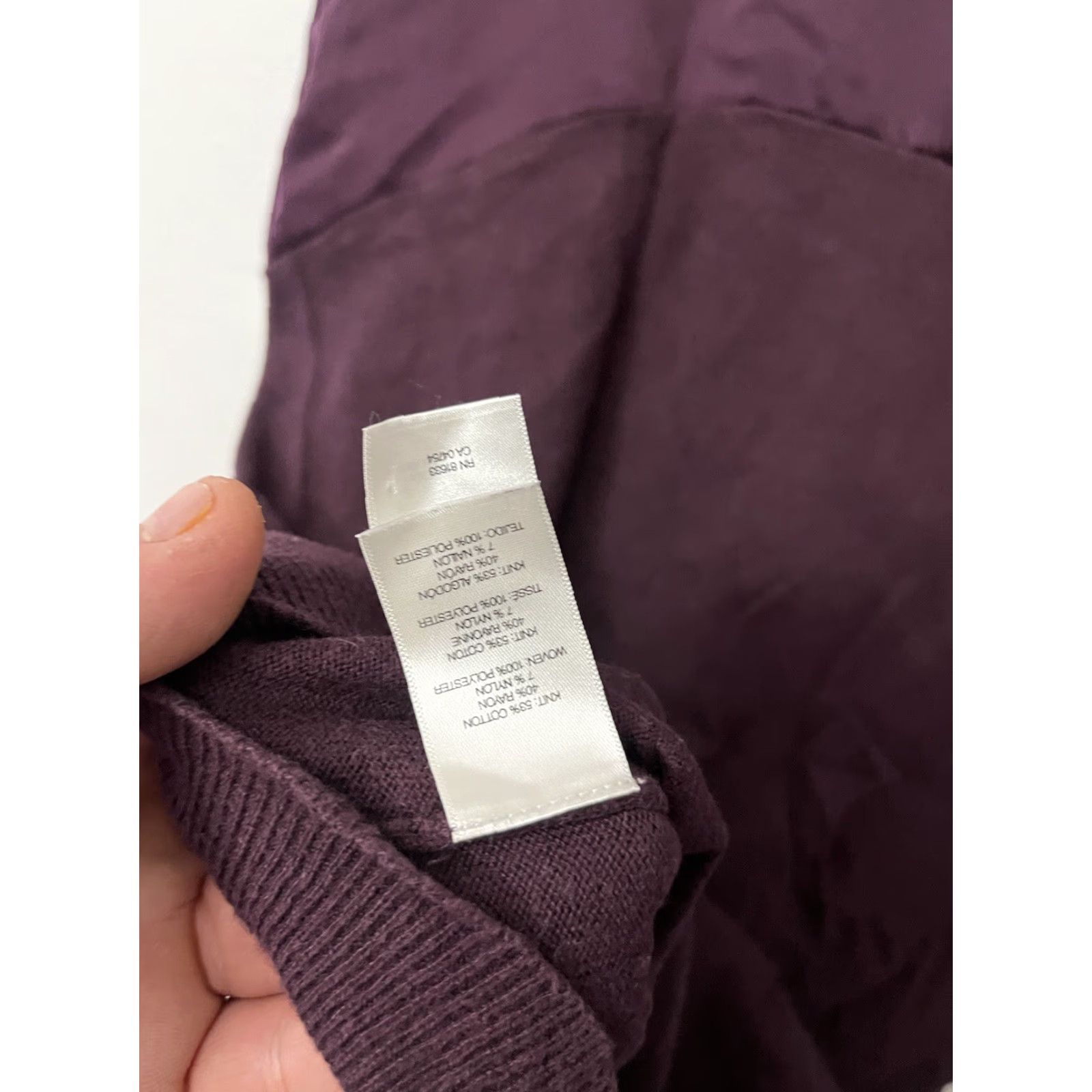 Kenneth Cole VINTAGE Kenneth Cole New York Womens Sweater Cardigan Long Sleeve Fall Winter Casual Business Size Medium Purple Women's Size M / US 6-8 / IT 42-44 - 4 Thumbnail