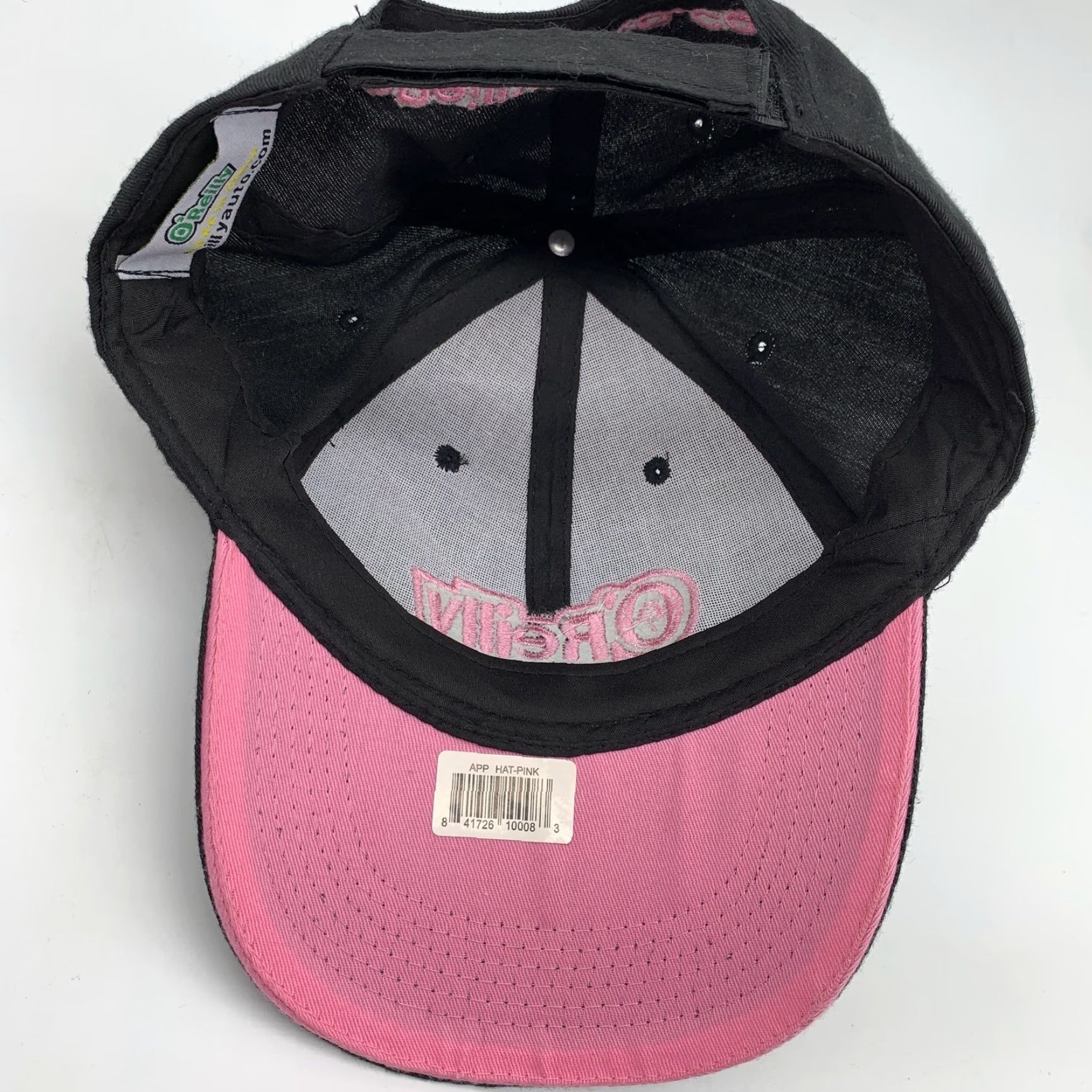 Pinko O'Reilly Auto Parts Hat Cap Adjustable Strap Back Mens Black Pink Baseball Logo One Size Size ONE SIZE - 3 Thumbnail