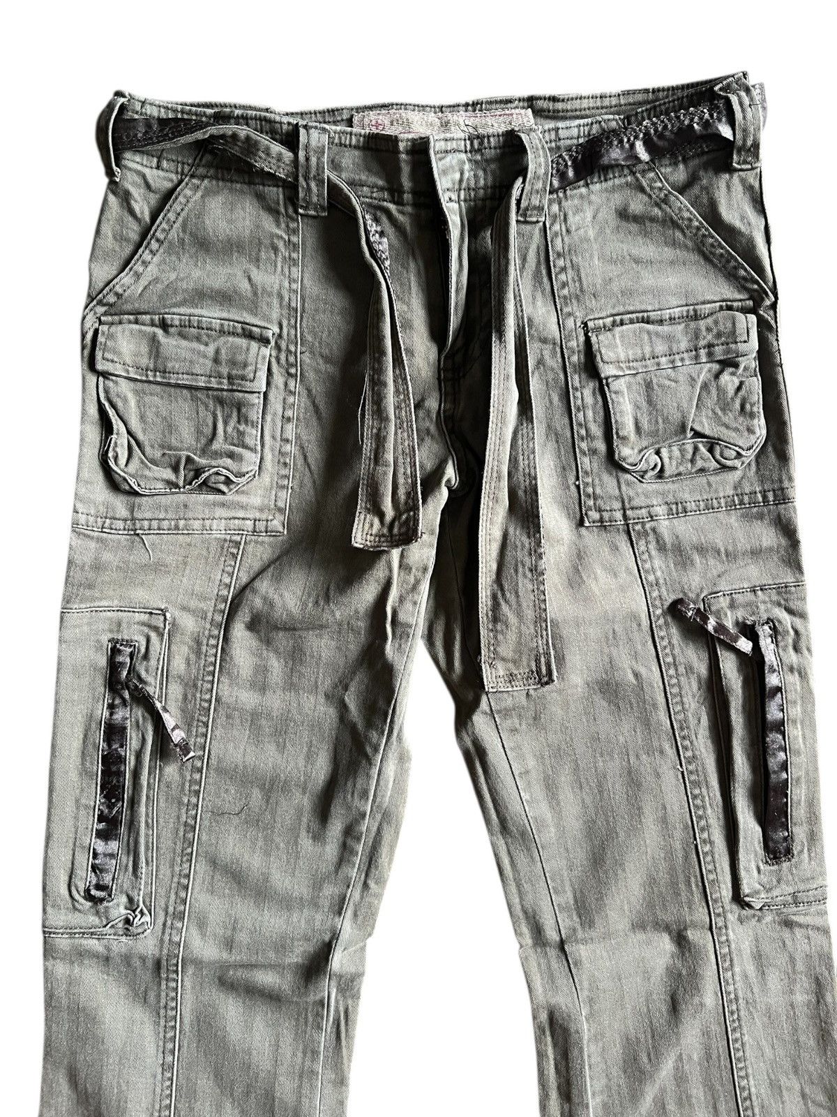 Vintage 1990s Tough Jeansmith Bondage Pants Size 28" / US 6 / IT 42 - 2 Thumbnail