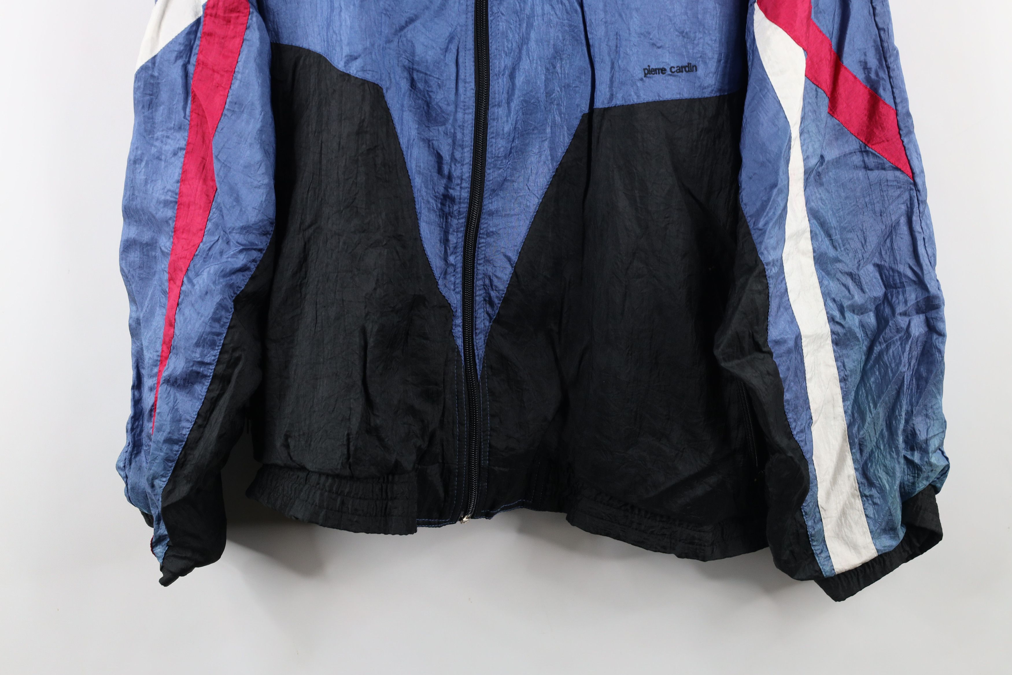 Pierre Cardin × Vintage Vintage 90s Pierre Cardin Block Lined Windbreaker Jacket Size US L / EU 52-54 / 3 - 3 Thumbnail