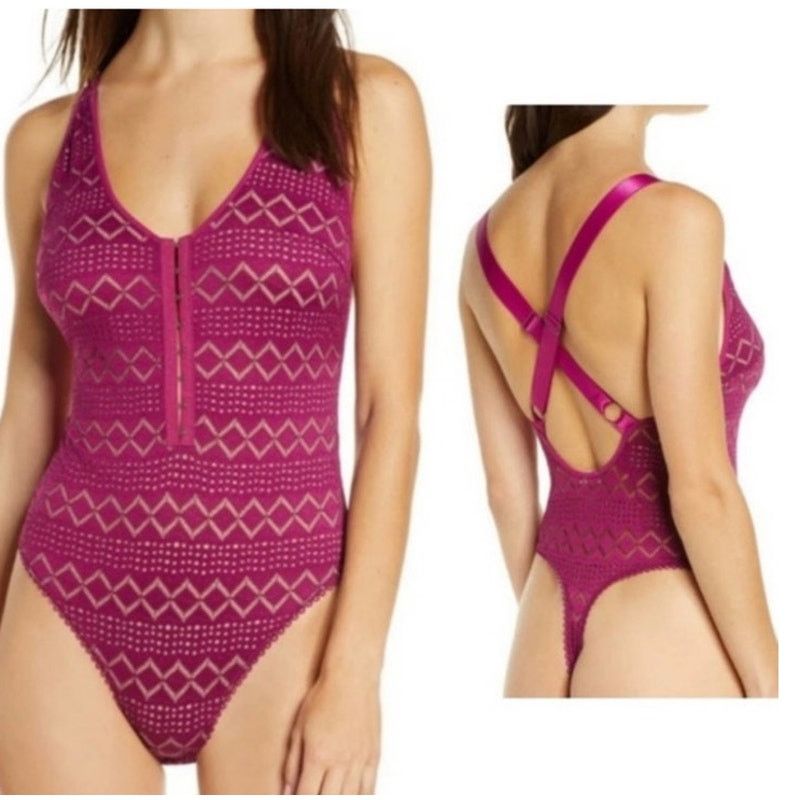 Free People Intimately Free People Thank You Never Thong Bodysuit,M Size M / US 6-8 / IT 42-44 - 1 Thumbnail