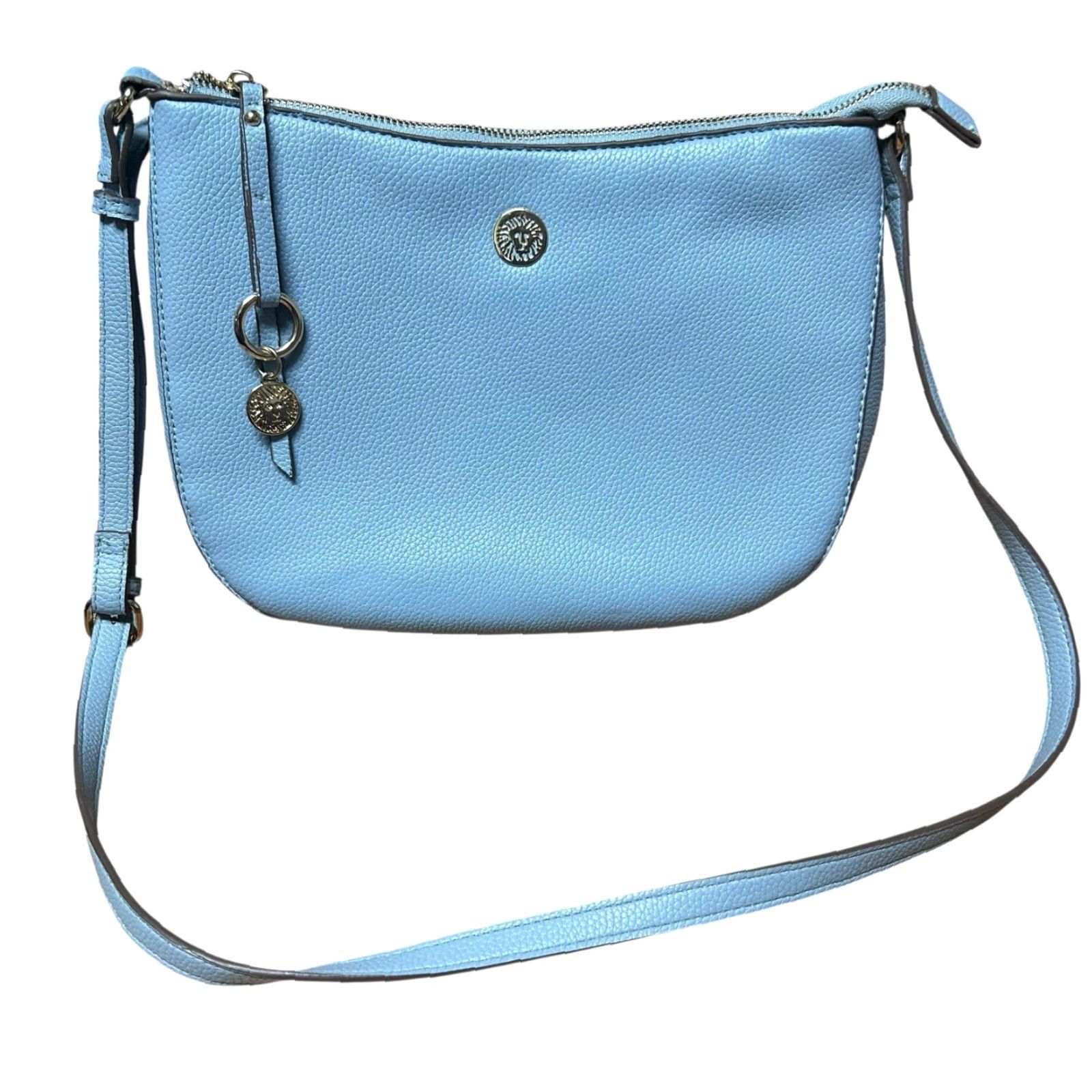 Anne Klein Anne Klein Light Blue Crossbody Purse W/ Wallet Wristlet Women’s Should Handbag Crossbody Bag Medium Blue Accessories Zipper Strap Accent Size ONE SIZE - 3 Thumbnail