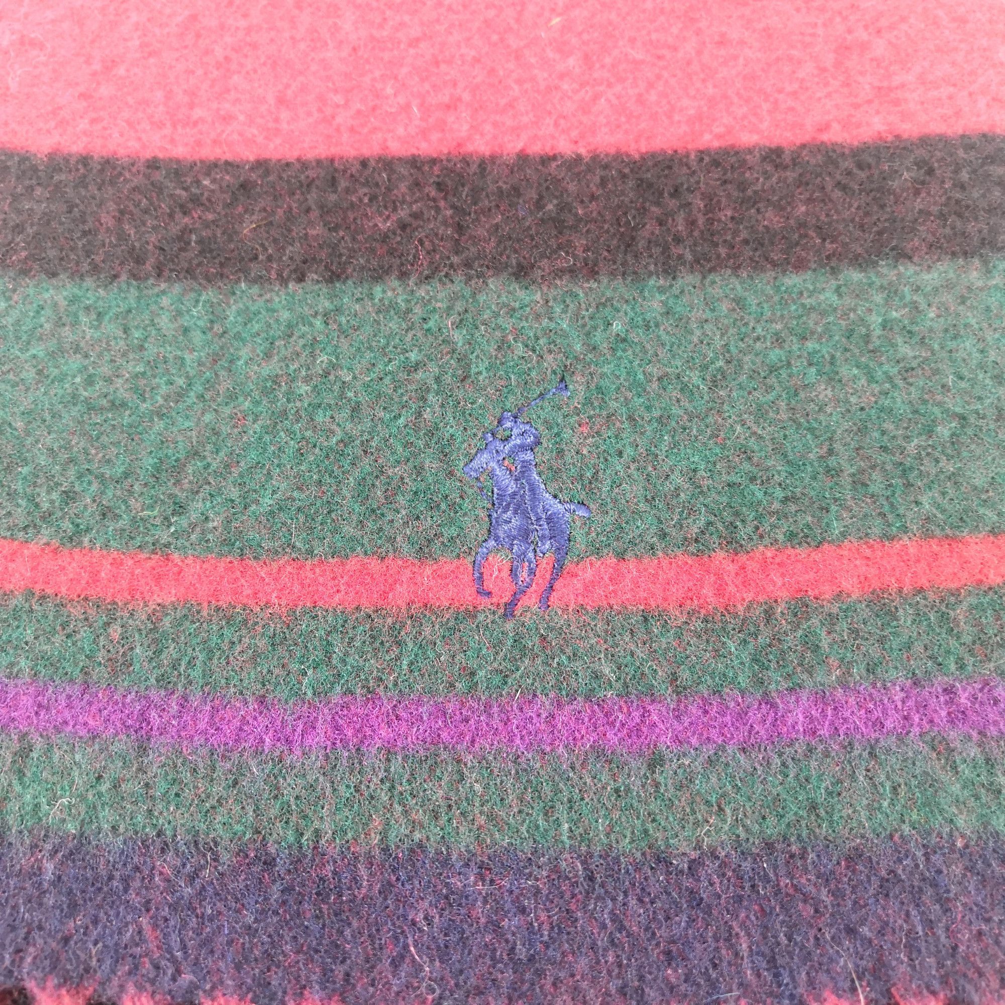 Polo Ralph Lauren Vintage Polo Ralph Lauren Scarf Wool Cashmere Muffler Scarve Size ONE SIZE - 4 Thumbnail