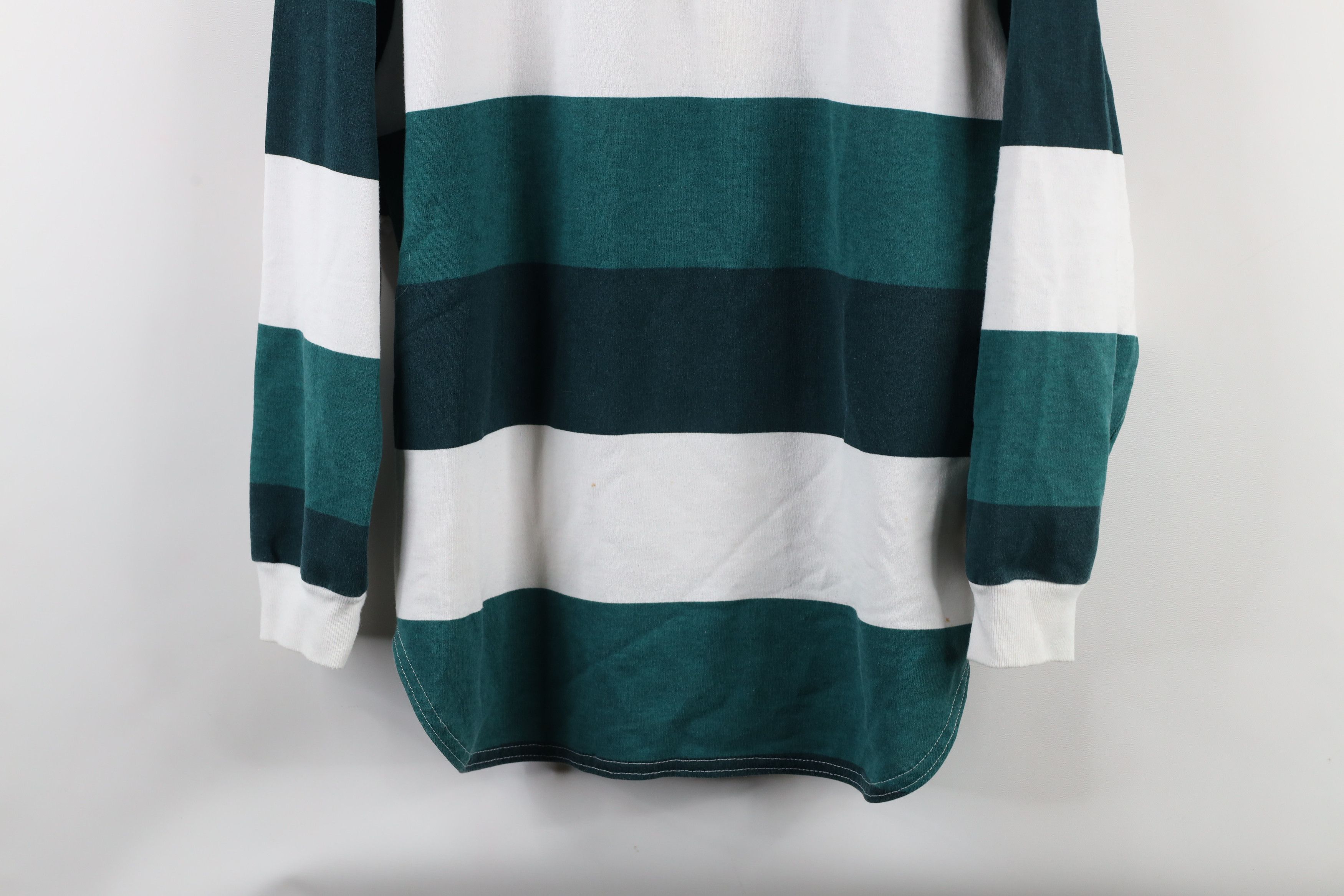 Vintage Vintage 90s Streetwear Half Zip Collared Long Sleeve Polo Size L / US 10 / IT 46 - 3 Thumbnail