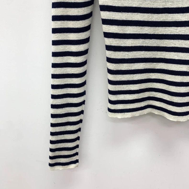 Dior Dior Color-blocked striped logo letter inlaid linen round-n Size XXS / US 00 / IT 34 - 4 Thumbnail