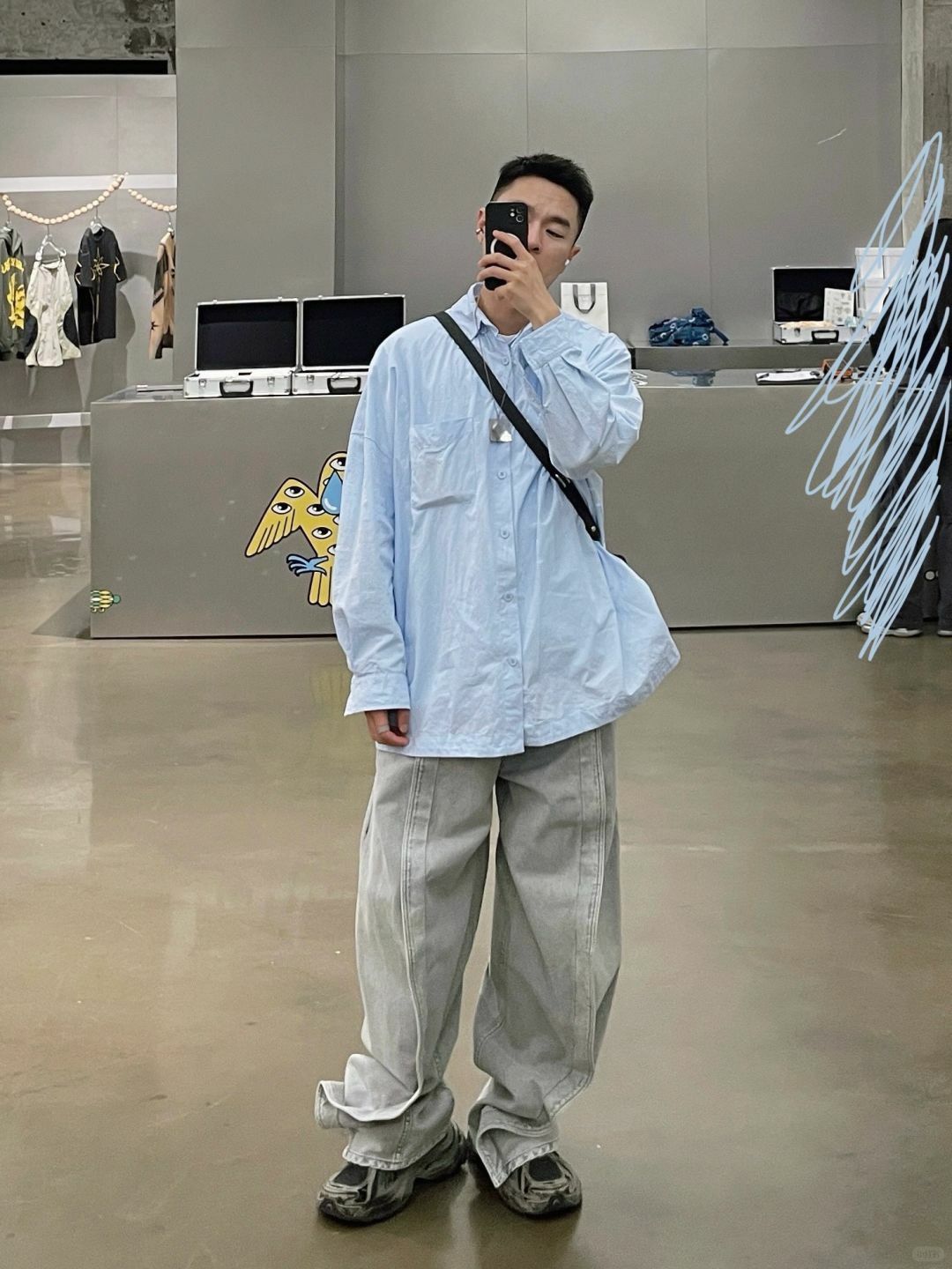 Y/Project Y/Project Banana Jeans - Grey Size US 31 - 1 Thumbnail