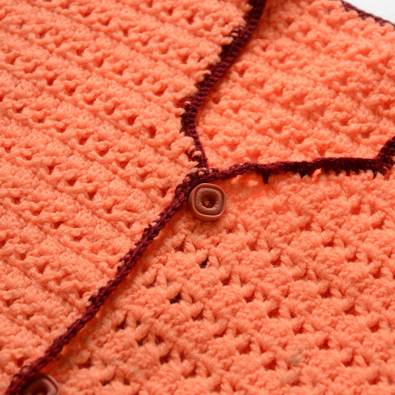 Other Handmade Showa Retro Acrylic Knit Vest – Japan Vintage Size US XXS / EU 40 - 7 Thumbnail