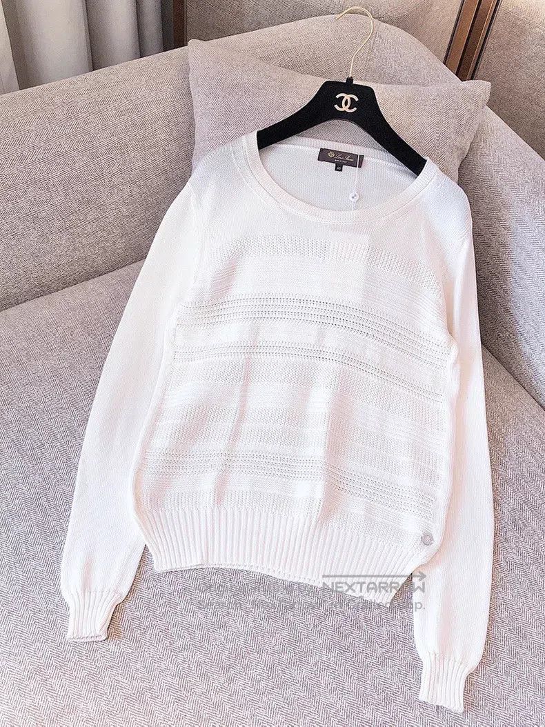 Loro Piana Loro Piana White Silk Knit Top Size XS / US 0-2 / IT 36-38 - 1 Thumbnail