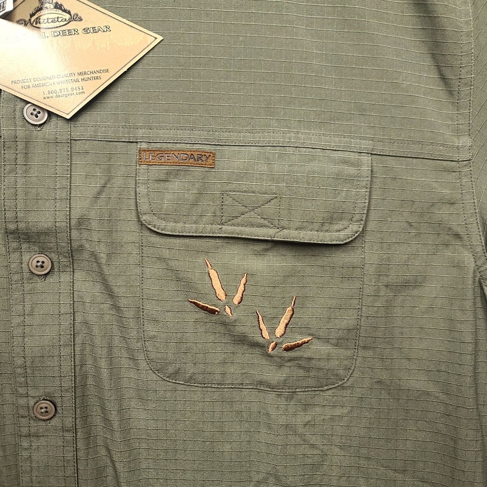 Vintage VINTAGE? Legendary Whitetails Shirt Mens M Regular Fit Short Sleeve Embroidered Turkey Size US M / EU 48-50 / 2 - 4 Thumbnail