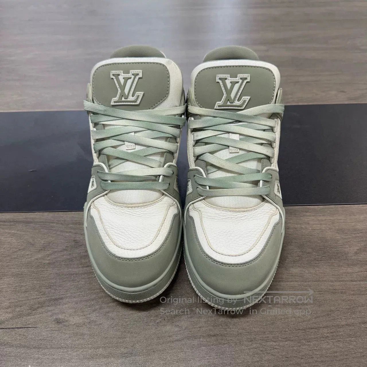 Louis Vuitton Louis Vuitton Trainer Green Size 43. Size US 10.5 / EU 43-44 - 2 Thumbnail