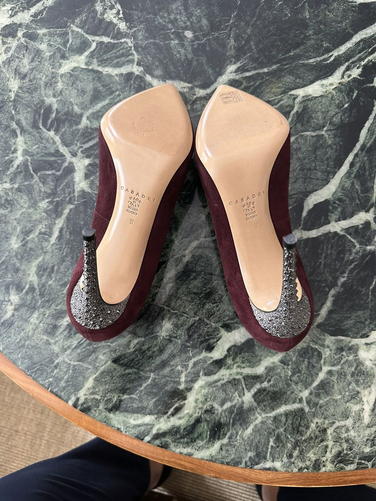 Casadei Suede Heels Size US 8 / IT 38 - 5 Thumbnail