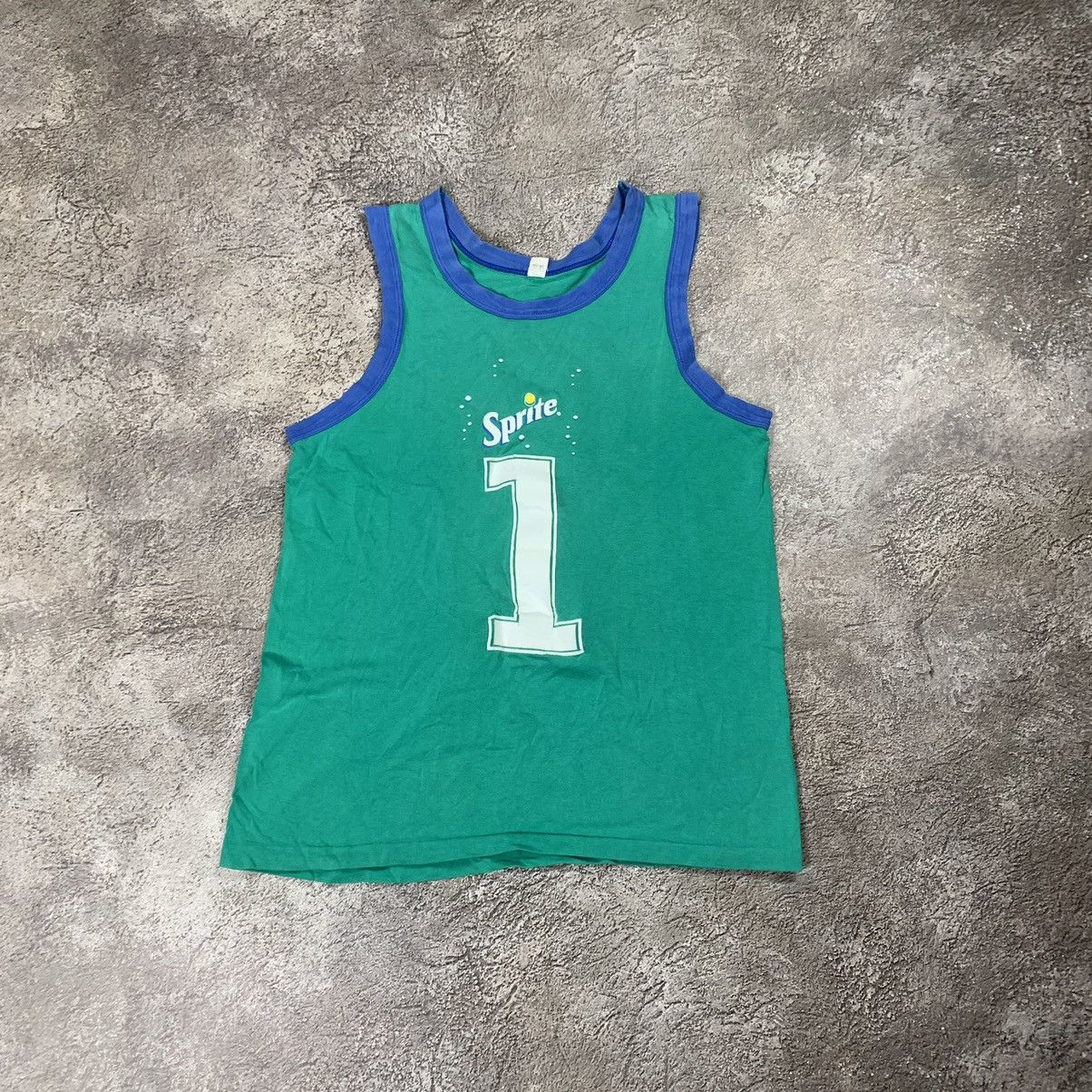Vintage Vintage Y2K Sprite Graphic Tank Top Streetwear Washed Boxy L Size US L / EU 52-54 / 3 - 1 Thumbnail