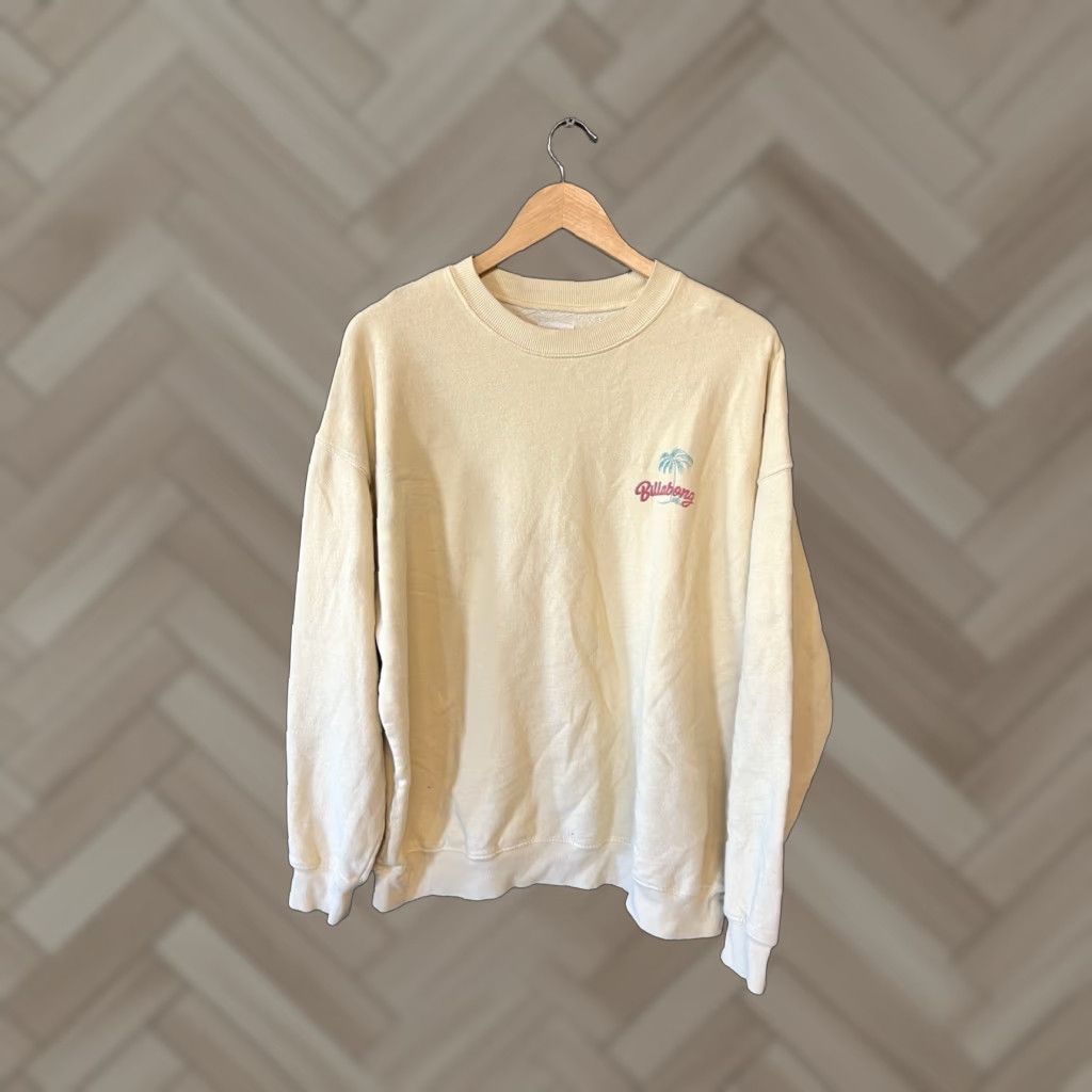 Billabong VINTAGE Billabong Mens Yellow Long Sleeve Pullover Tiger Graphic Sweatshirt XL Size US XL / EU 56 / 4 - 1 Thumbnail