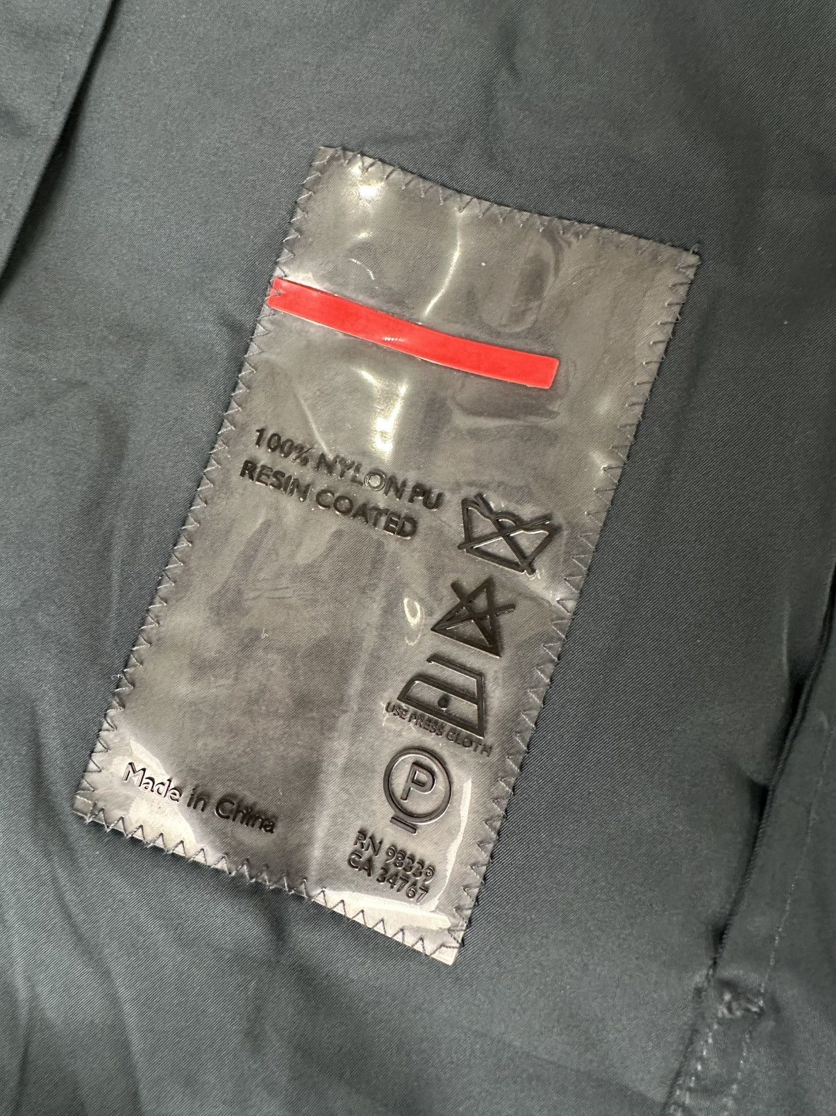 Prada Prada - Nylon PU Resin Coated Zipped Hooded Jacket - Red Tab Size US L / EU 52-54 / 3 - 14 Thumbnail