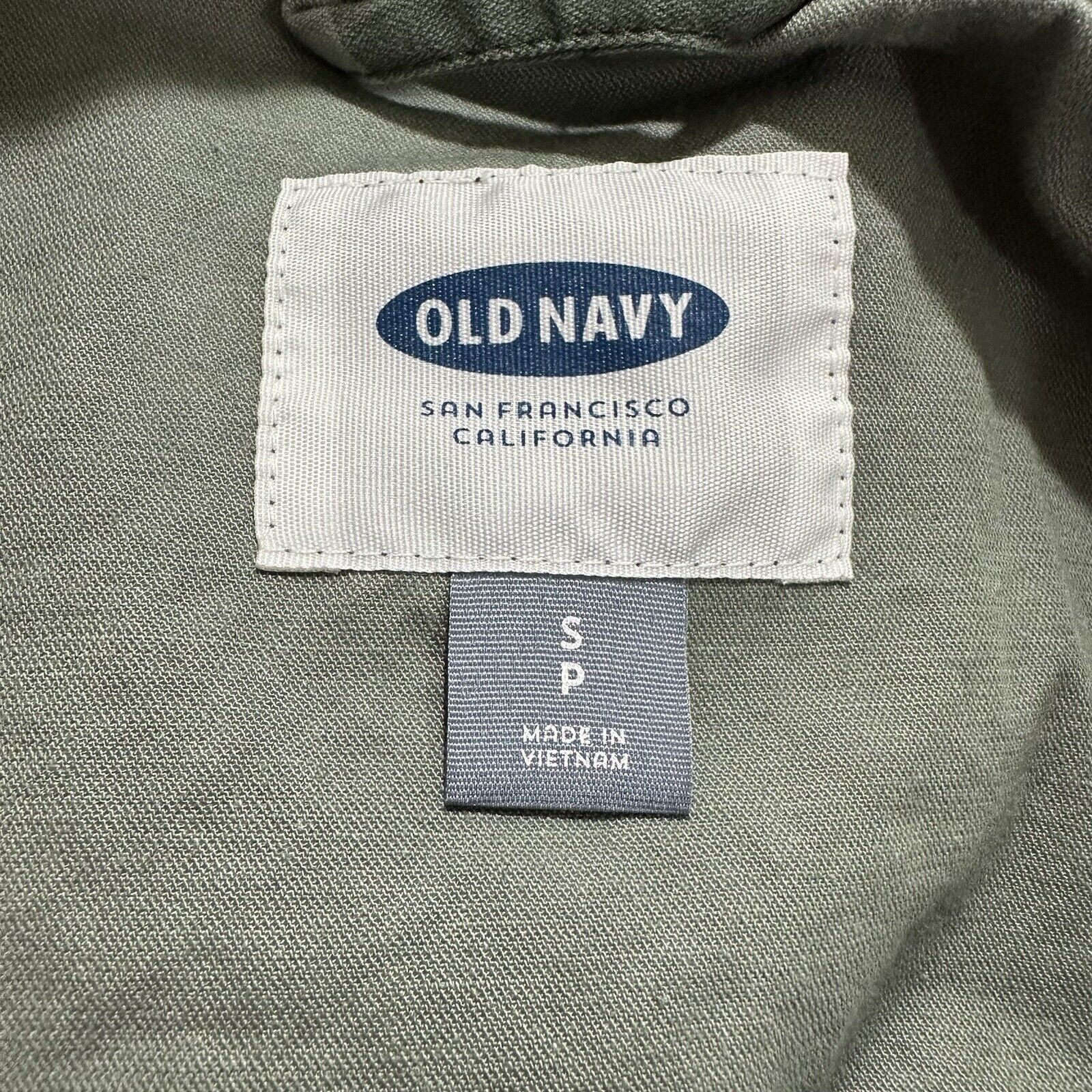 Old Navy Old Navy Small Full Zip Military Jacket Green Camouflage Size S / US 4 / IT 40 - 3 Thumbnail
