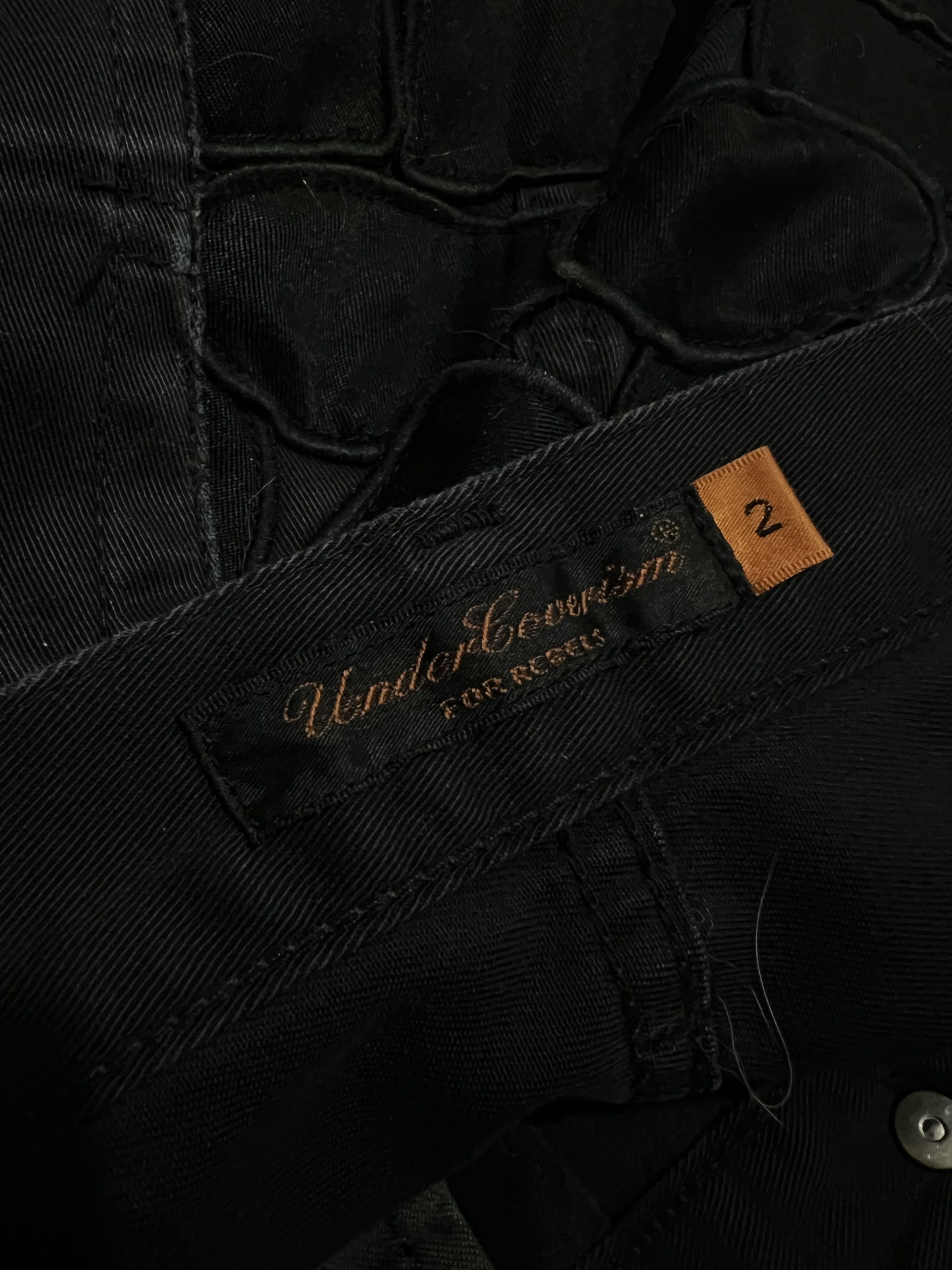 Undercover SS05 Graffiti Patch Distressed Dark Navy Twill Jeans Size US 32 / EU 48 - 22 Thumbnail
