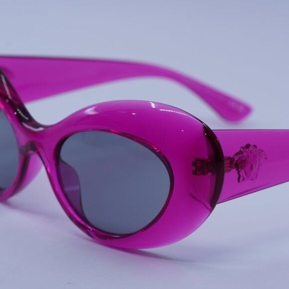 Versace Versace VE4456U 533487 Sunglasses Pink Oval Frame Size ONE SIZE - 2 Thumbnail