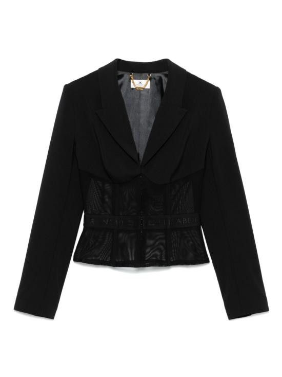 Elisabetta Franchi ELISABETTA FRANCHI Women Jackets GI13153E2 110 Black Size M / US 6-8 / IT 42-44 - 1 Thumbnail