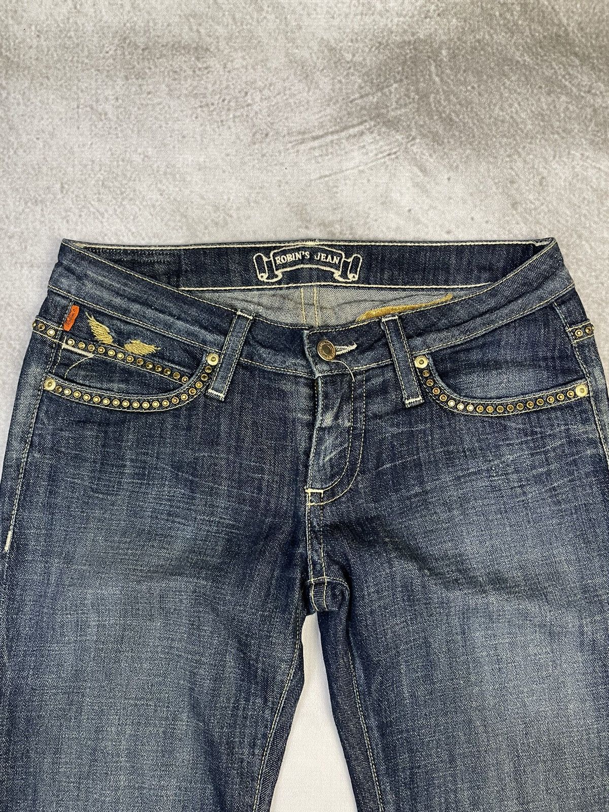 Robins Jeans Y2k Robin's Jean Low Rise Flare Boot Cut Denim Size 28" / US 6 / IT 42 - 9 Thumbnail
