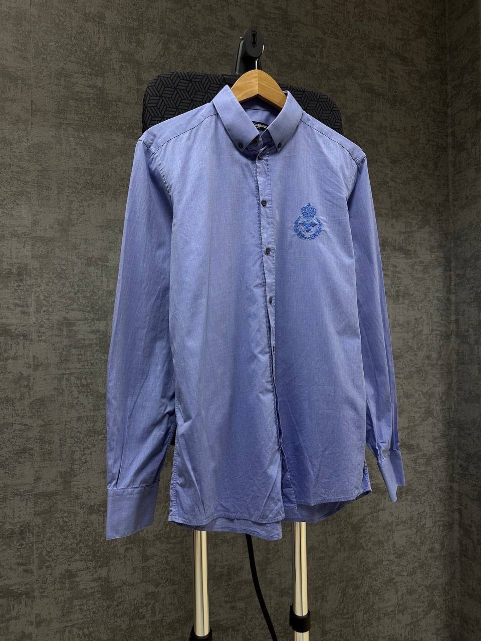 Dolce & Gabbana × Vintage Vintage Dolce&Gabbana Blue Big Loo Mens Shirt Size US M / EU 48-50 / 2 - 9 Thumbnail