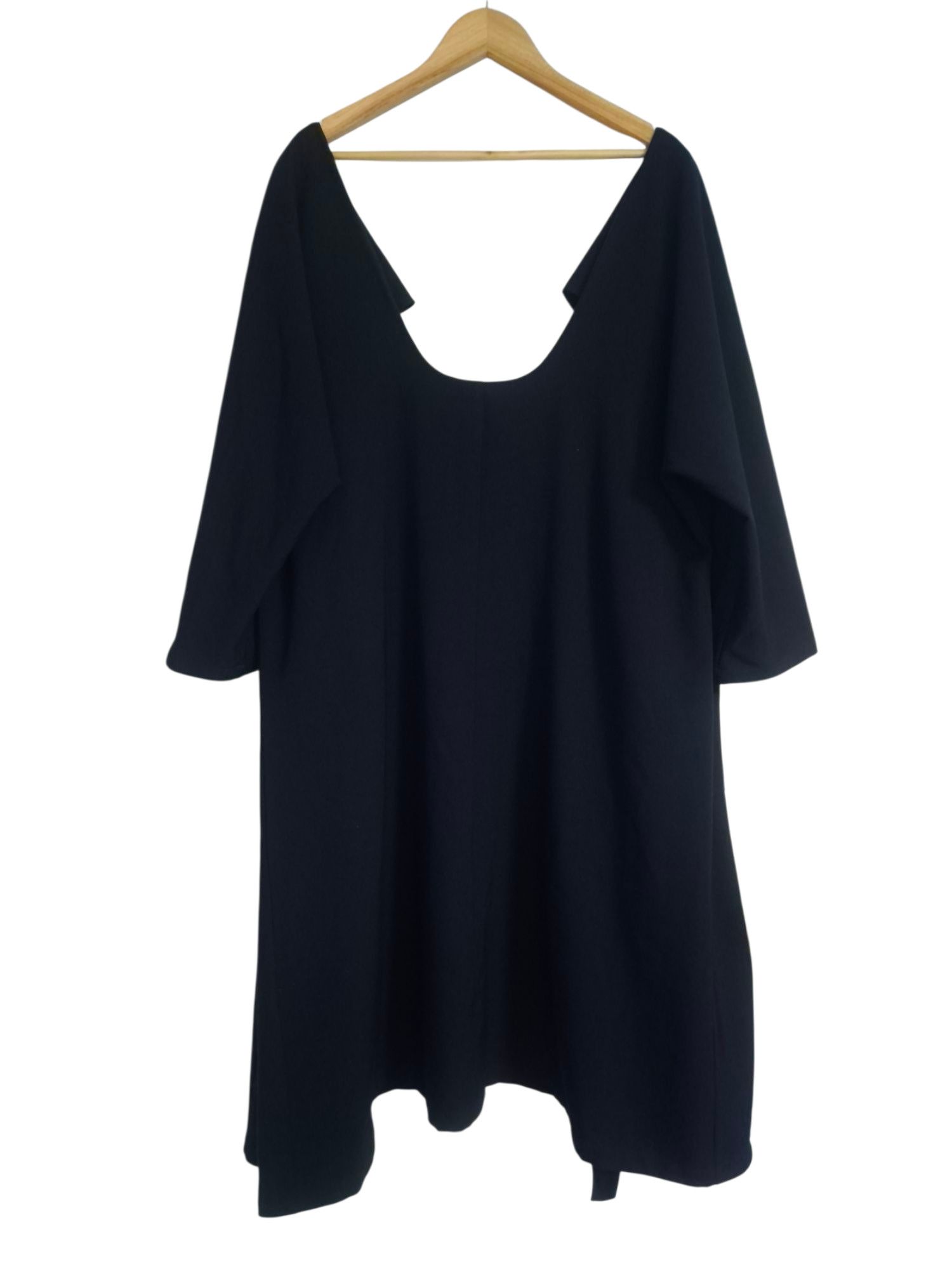 Yohji Yamamoto 90s Yohji Yamamoto Femme Dark Navy Wool Gabardine Drape Coat Size S / US 4 / IT 40 - 8 Thumbnail