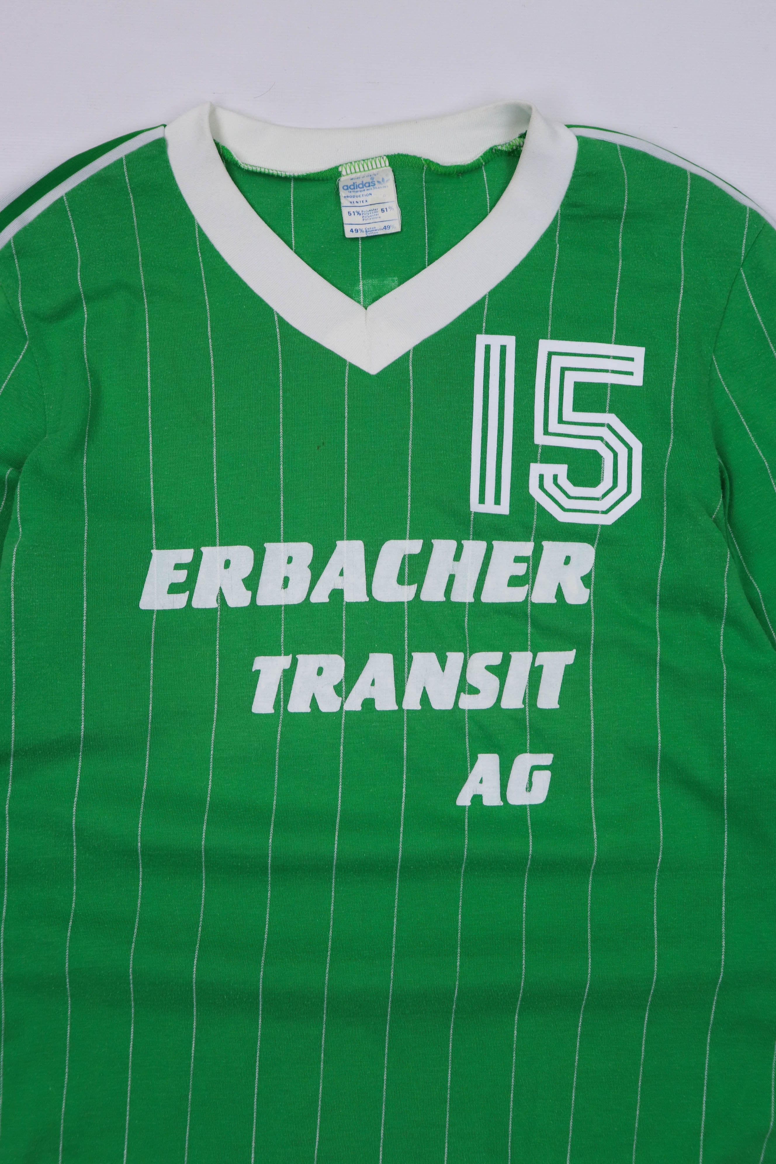 Adidas 70-80s Vintage Adidas Ventex Made in France LS Soccer Shirt Size US M / EU 48-50 / 2 - 3 Thumbnail