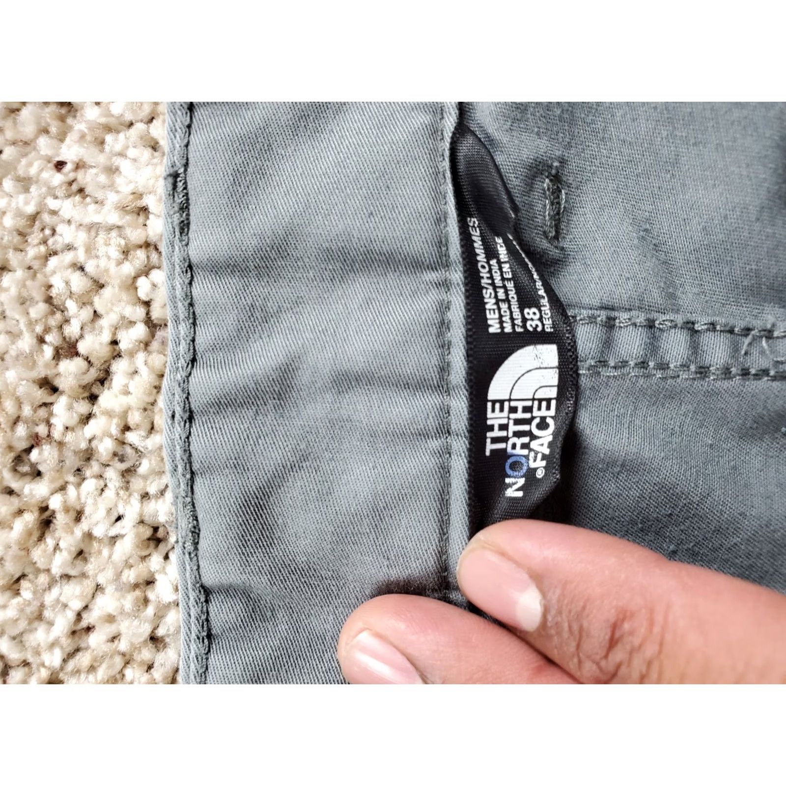 The North Face The North Face Chino Pants Mens Gray Size 38 Cargo Pocket Straight Leg 30in Inseam Cotton Spandex Size US 38 / EU 54 - 4 Thumbnail