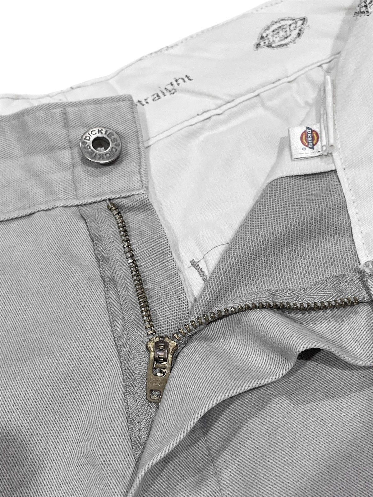 Dickies × Vintage DICKIES 811 SKINNY STRAIGHT DOUBLE KNEE WORK PANT - SILVER Size US 30 / EU 46 - 9 Thumbnail