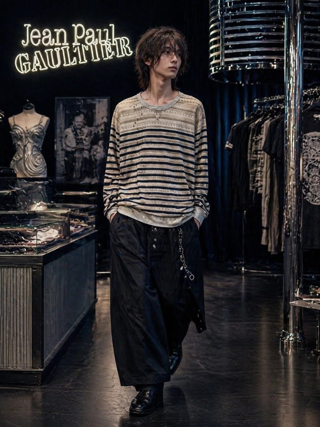 Jean Paul Gaultier JPG Scale Anarchy Chaos sweatshirt Size US M / EU 48-50 / 2 - 1 Thumbnail