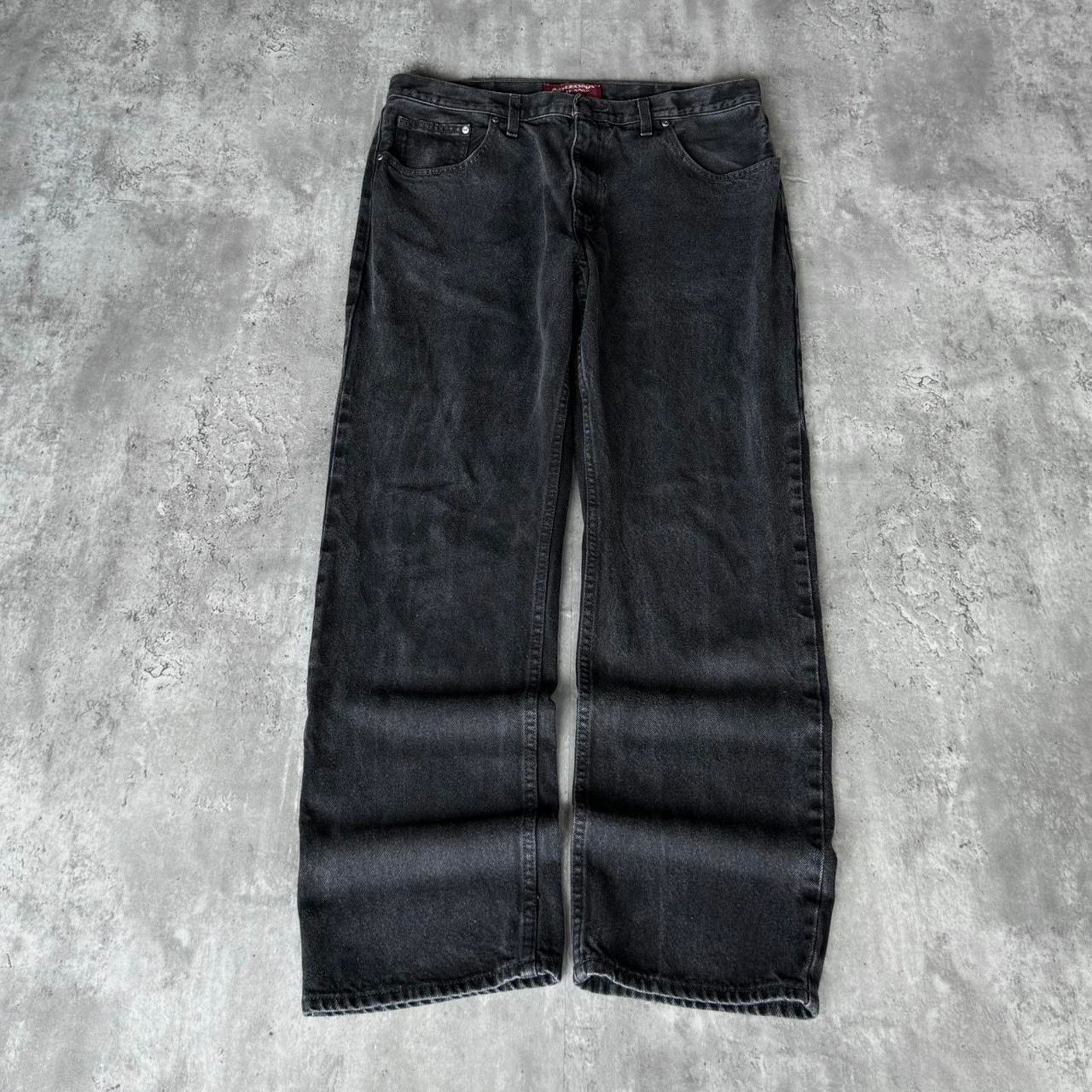 Arizona Jean Co. × Japanese Brand × Vintage Vintage Y2K Arizona Faded Black Grunge Opium Denim Jeans Size US 38 / EU 54 - 1 Thumbnail