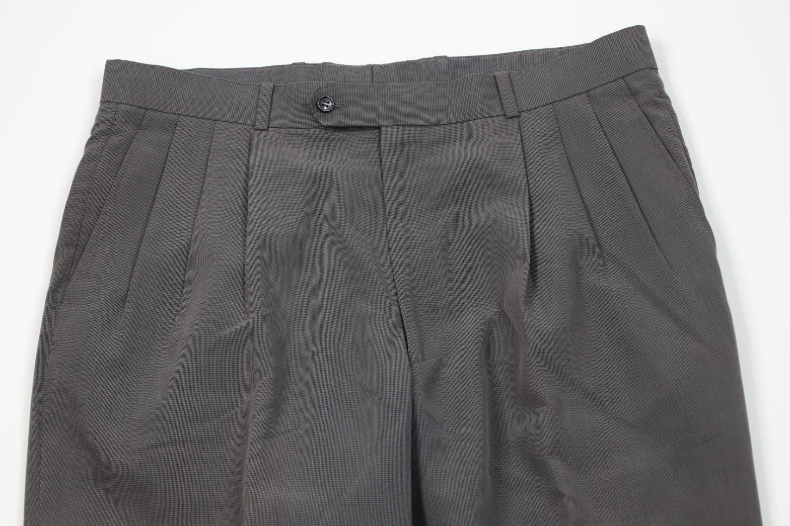 Vintage Vintage 90s Streetwear Gabardine Houndstooth Wide Leg Pants Size US 36 / EU 52 - 2 Thumbnail