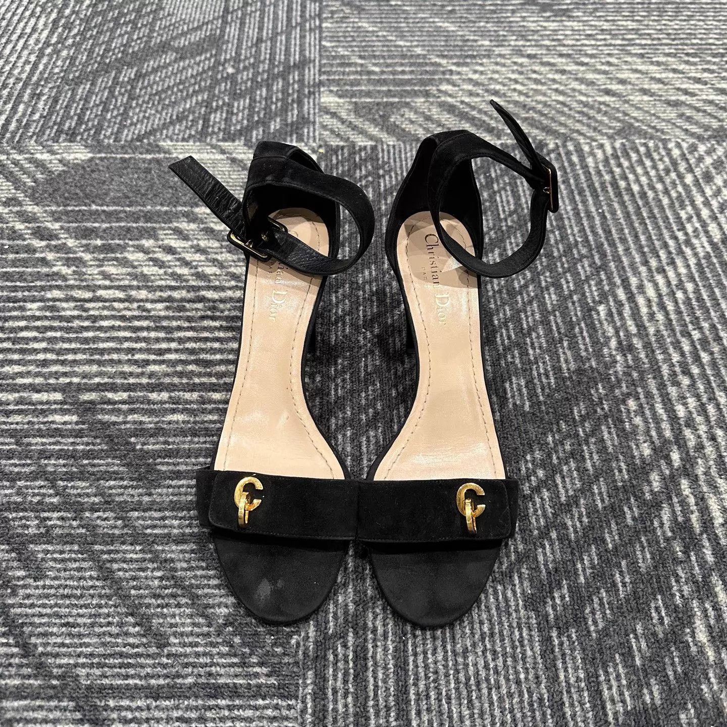 Dior Dior Velvet High Heels 39 Resoled Excellent Size US 8.5 / IT 38.5 - 2 Thumbnail