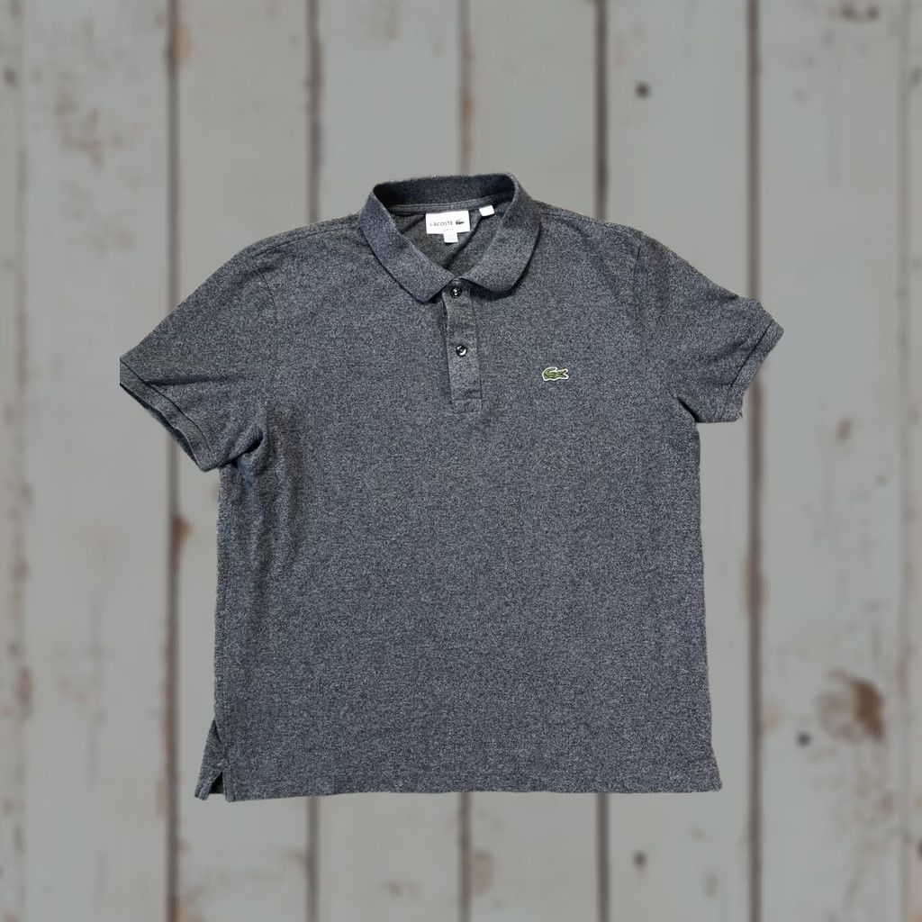 Lacoste Lacoste Polo Shirt Mens XL Gray Solid Slim Fit Short Sleeve Casual Polo Shirt Mens XL Gray Solid Slim Fit Short Sleeve Casual Size US XL / EU 56 / 4 - 1 Thumbnail