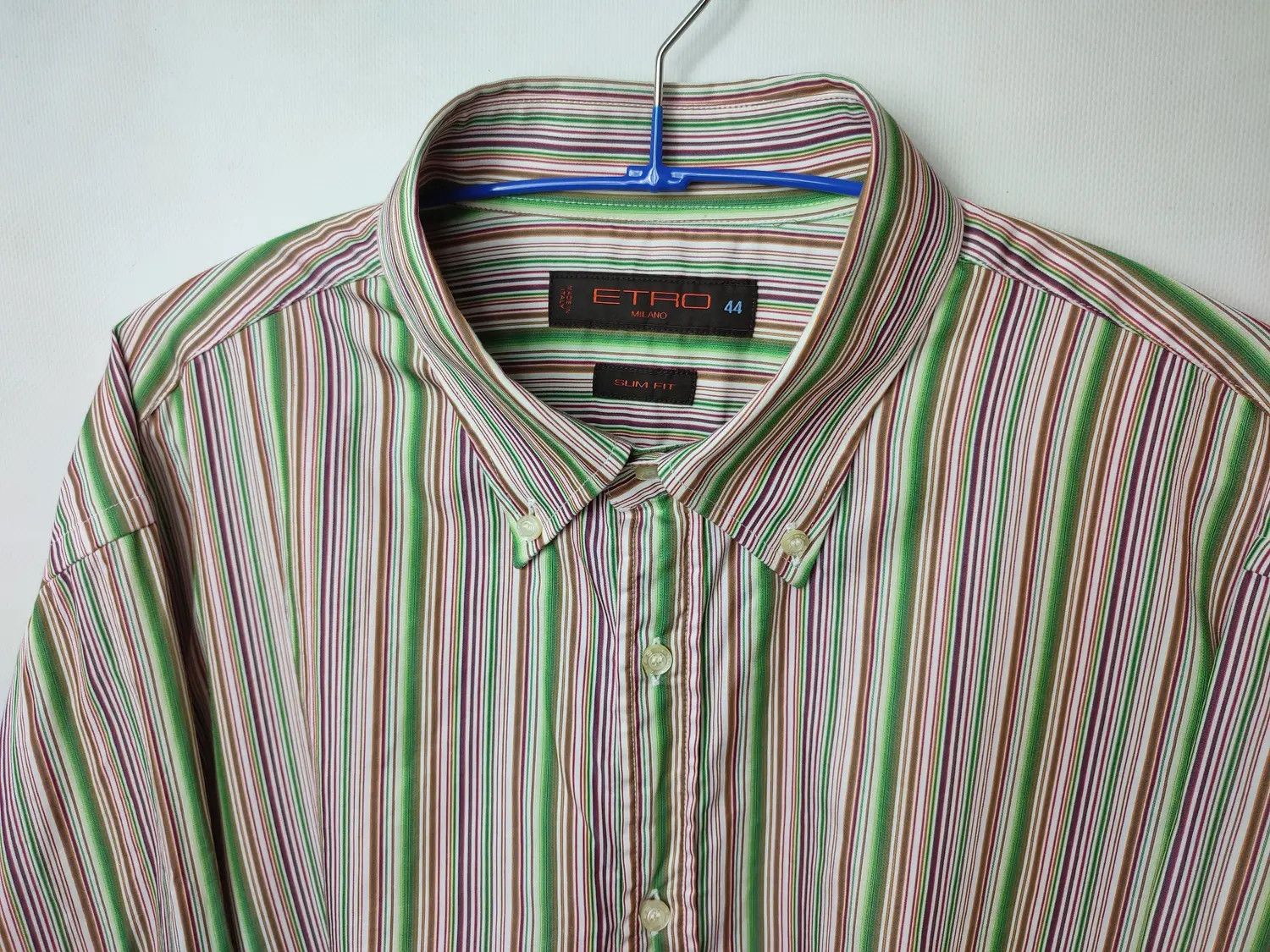 Etro Etro striped slim fit shirt Size US XL / EU 56 / 4 - 1 Thumbnail