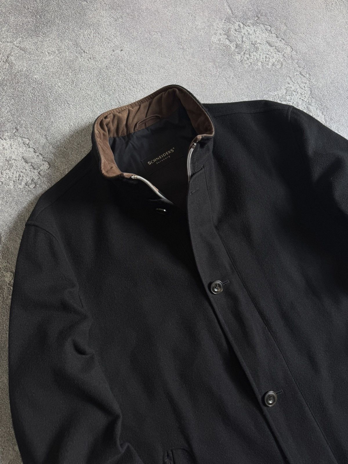 Designer Schneiders Salzburg Gore-Tex zip wool coat jacket long Size US XL / EU 56 / 4 - 4 Thumbnail