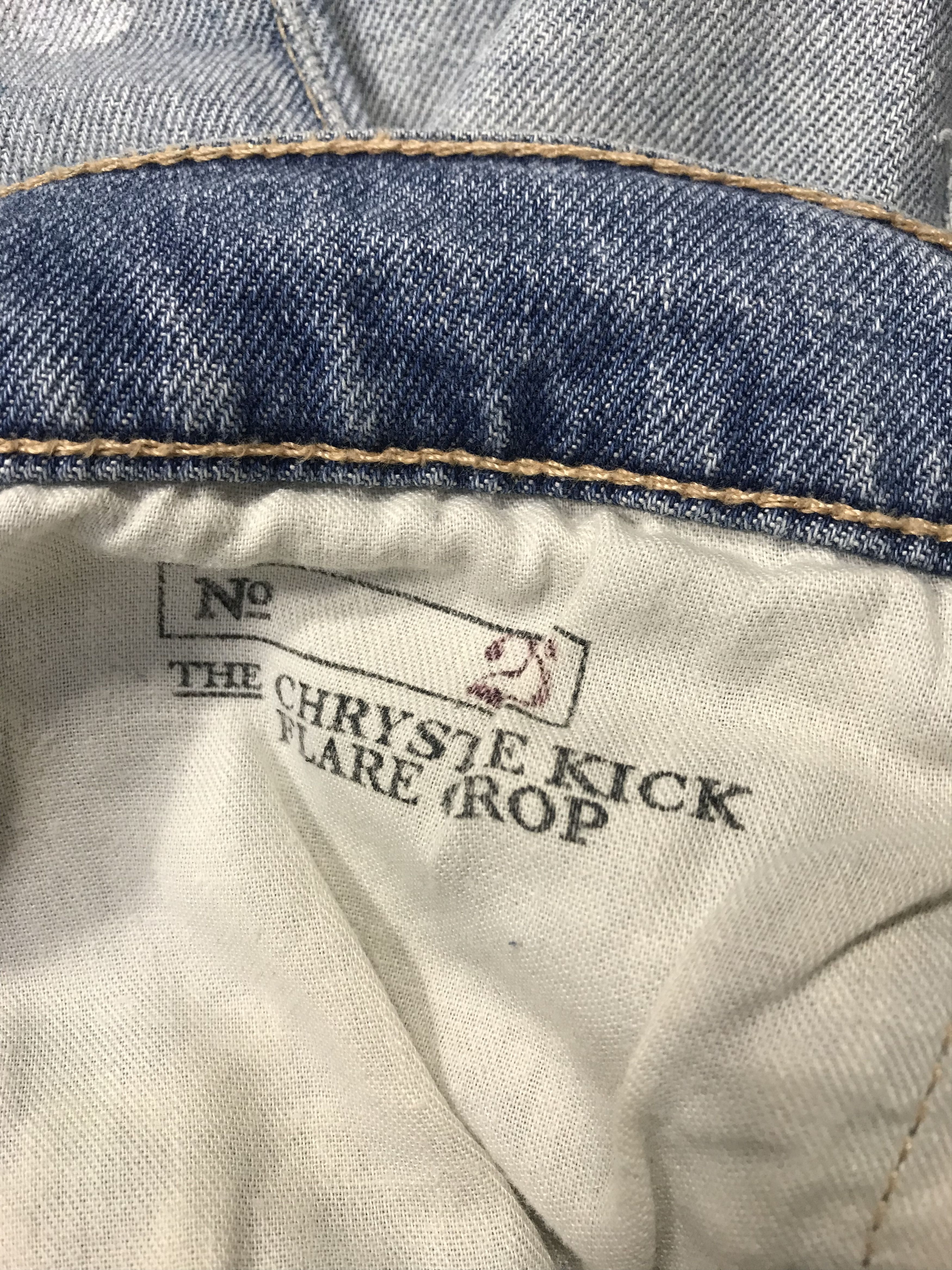 Polo Ralph Lauren Polo Ralph Lauren Chryste Kick Flare Crop Denim Jeans Pant Size 26" / US 2 / IT 38 - 9 Thumbnail