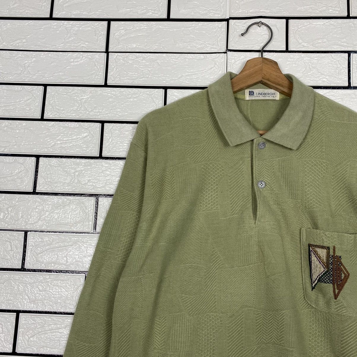 Issey Miyake 📌Vintage Collar Sweatshirt Lindbergh Big Logo Size US L / EU 52-54 / 3 - 8 Thumbnail