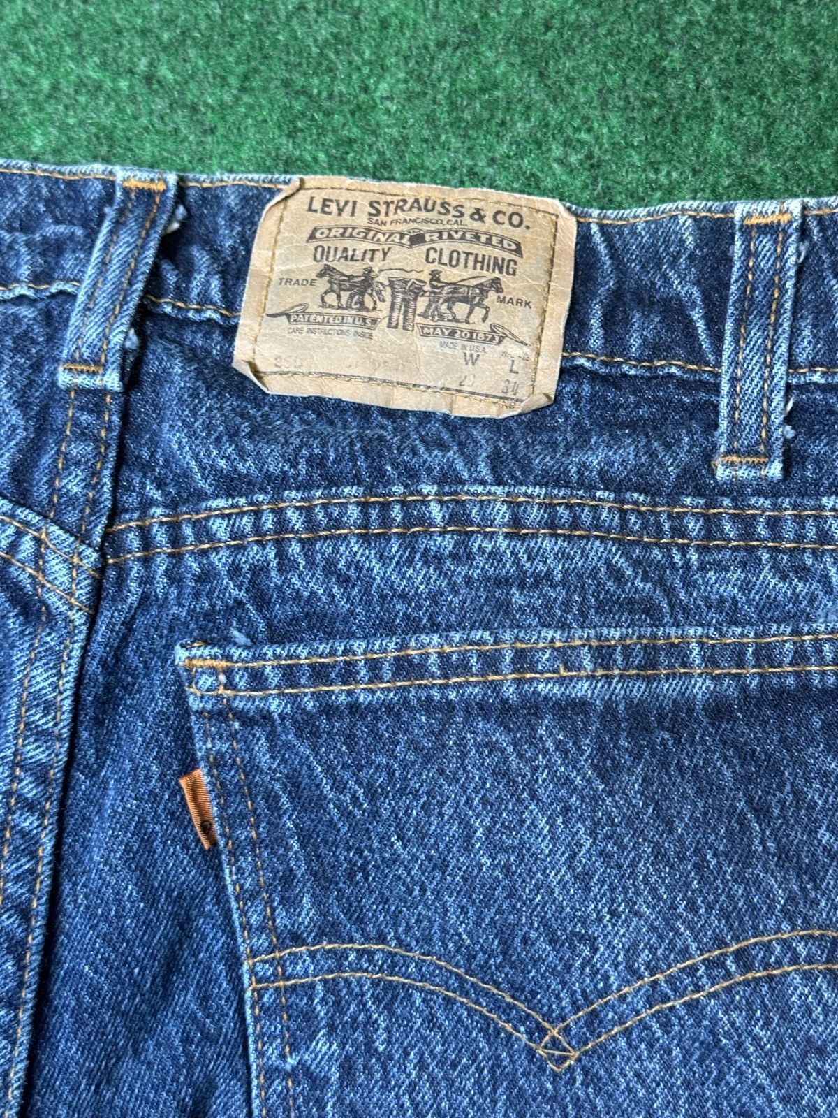 Levi's Vintage Clothing × Vintage Vtg 80s Levi’s Orange Tab Student Straight Leg 28x25 Jeans Size US 28 / EU 44 - 3 Thumbnail