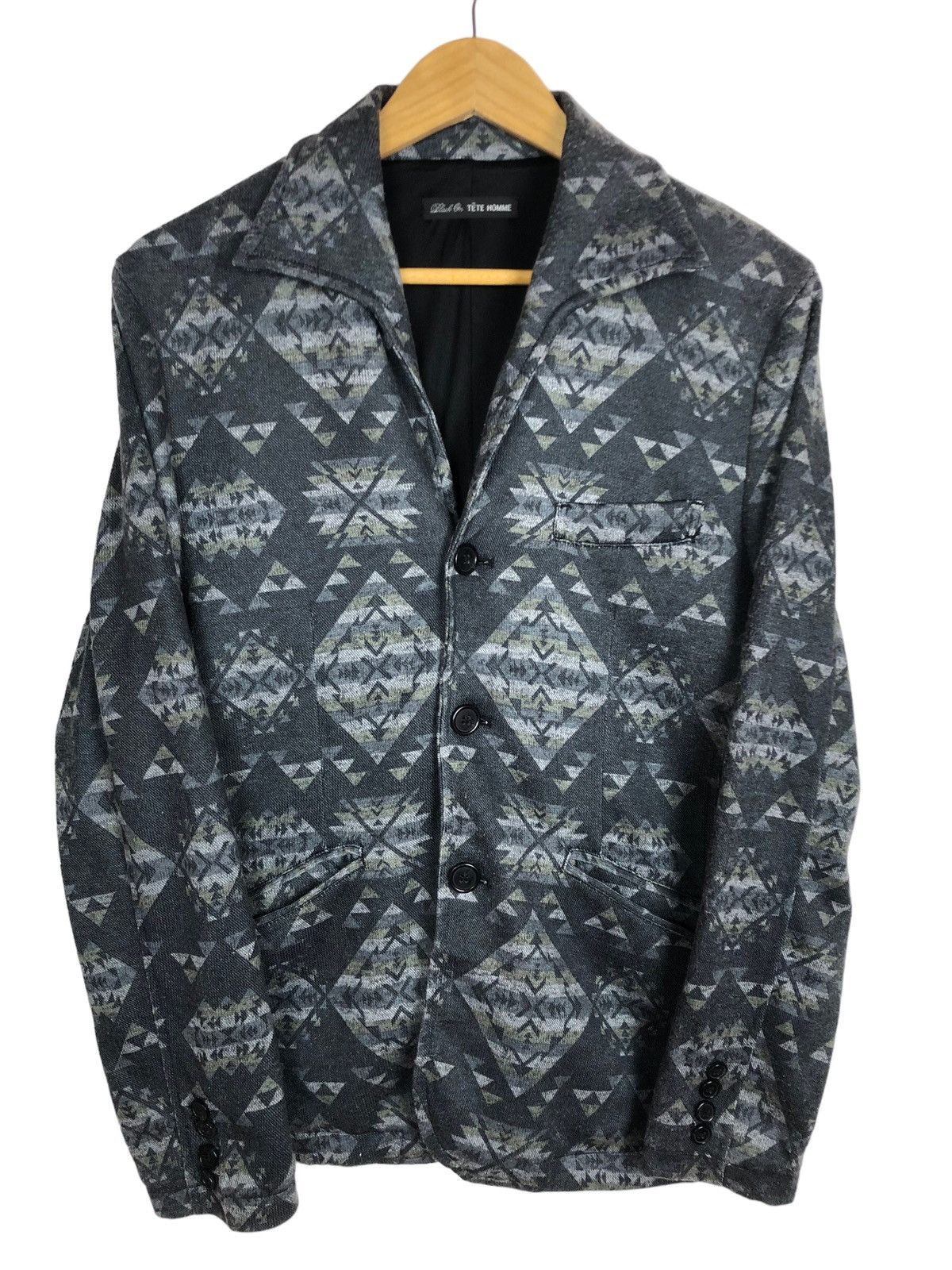 Issey Miyake Vintage Tete Homme Issey Coat Single Breasted Jacket Size US S / EU 44-46 / 1 - 5 Thumbnail