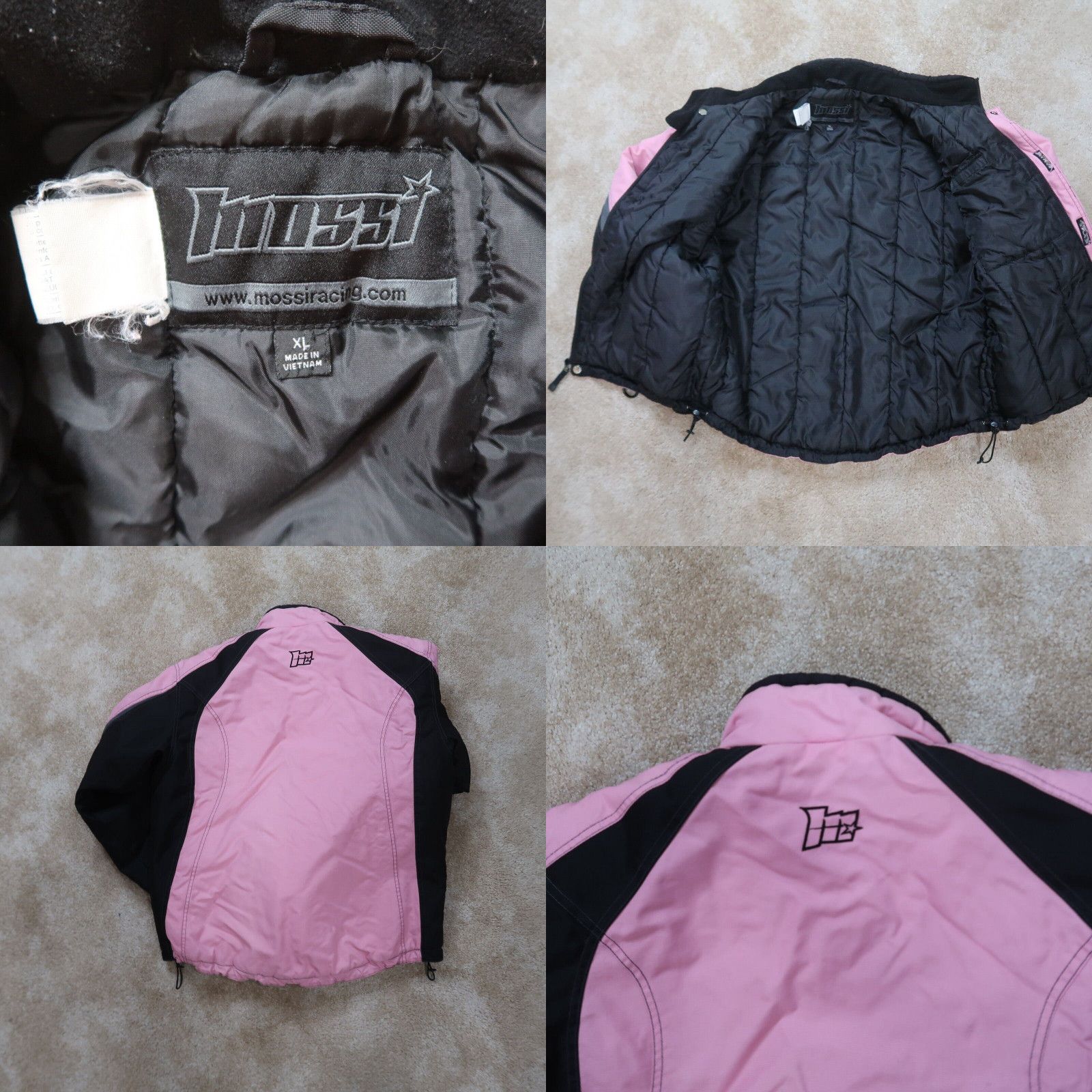 Mossimo Mossi Snowmobile Jacket Coat Womens XL Black Pink Winter Snow Racing Grailed