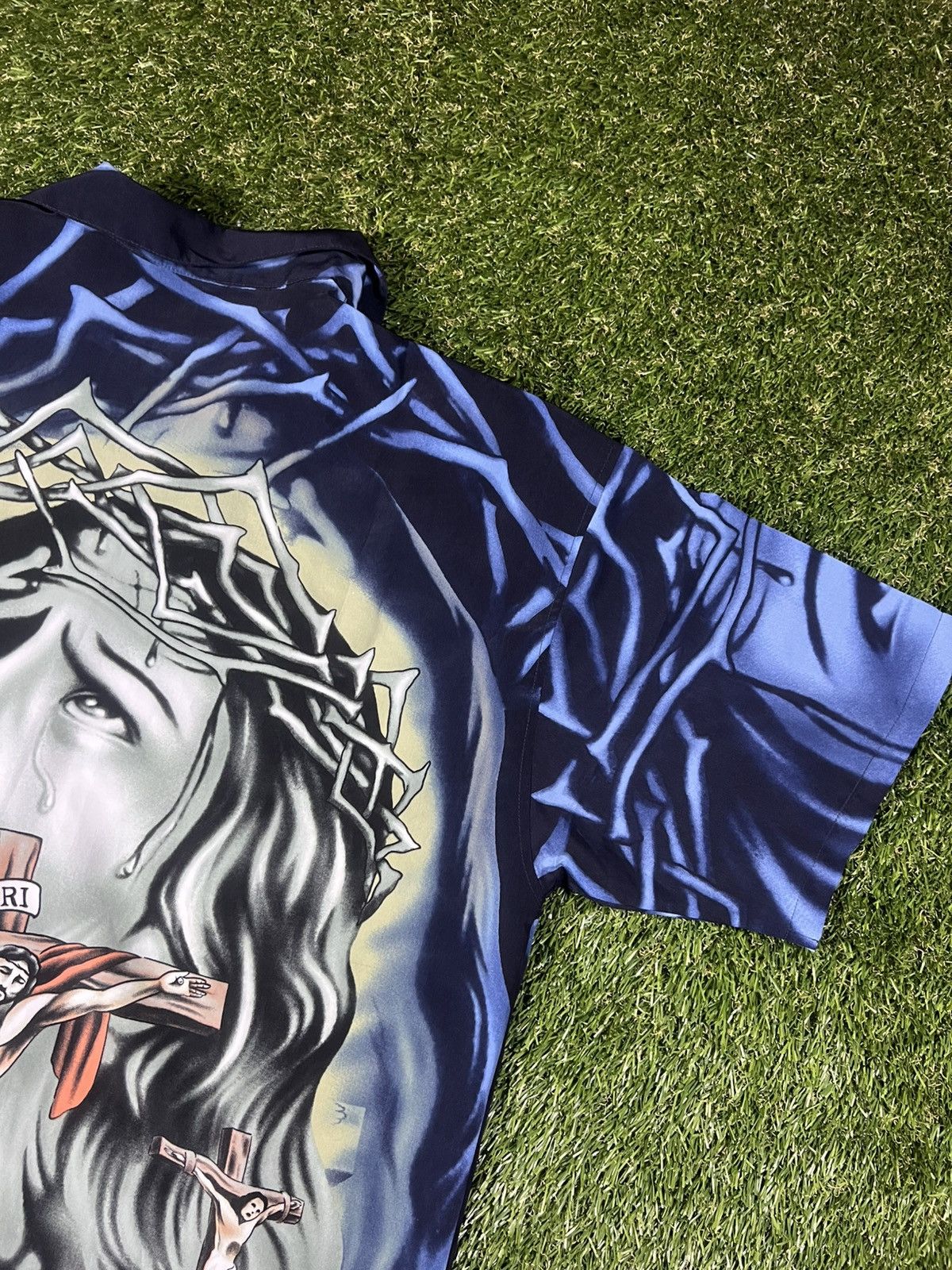Vintage Vintage 90’s All Over Print Jesus Our Lord Button Up Tee Size US XL / EU 56 / 4 - 5 Thumbnail