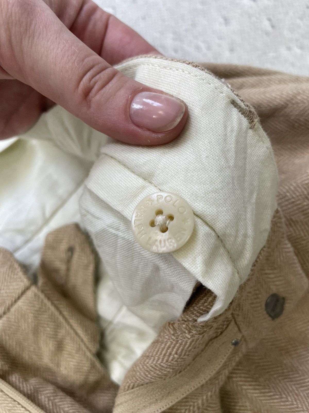 Polo Ralph Lauren casual pants cotton/linen y2k