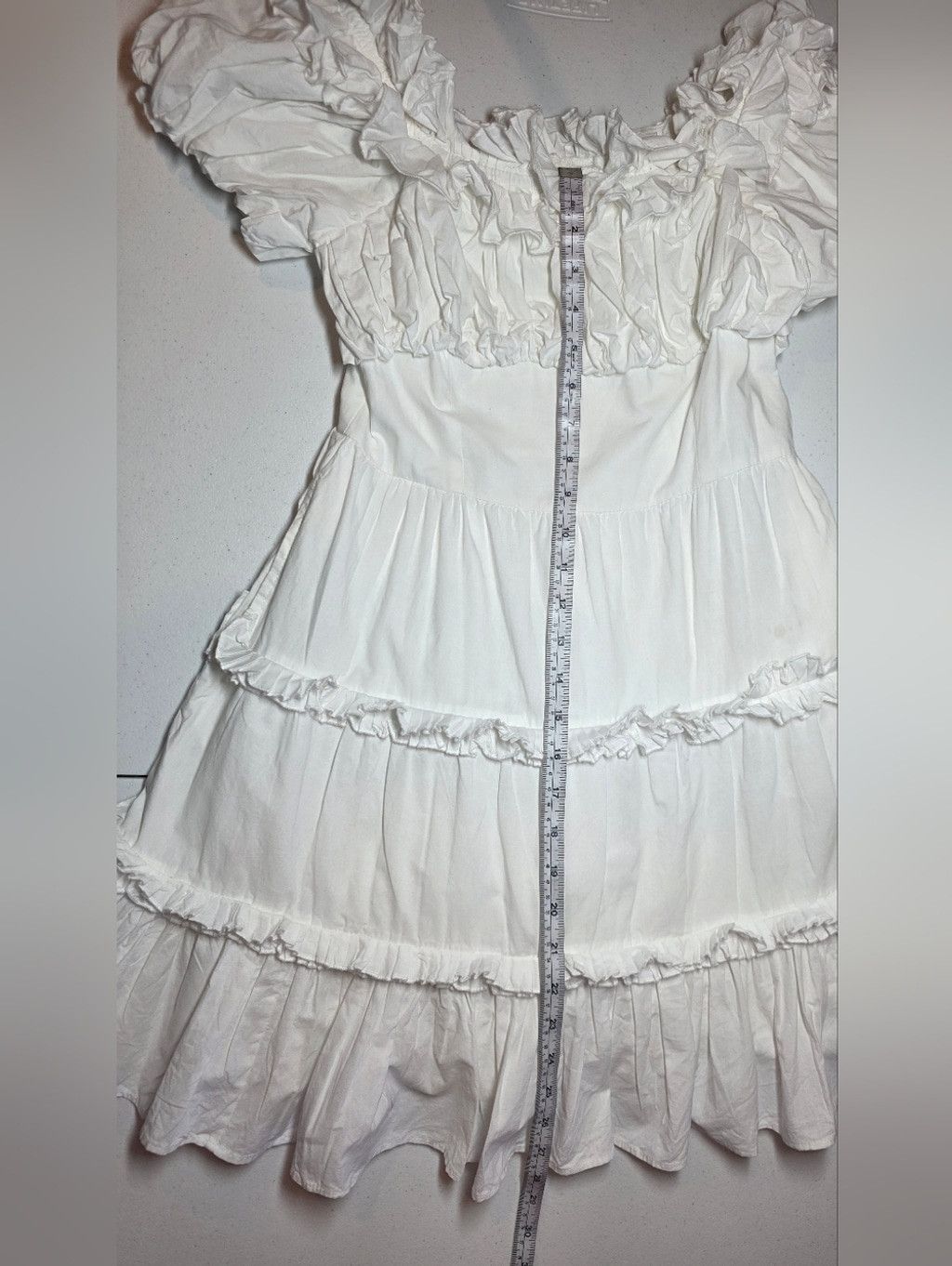 Anthropologie Sold Out Anthropologie Love The Label White Cottagecore Puff Size S / US 4 / IT 40 - 10 Thumbnail