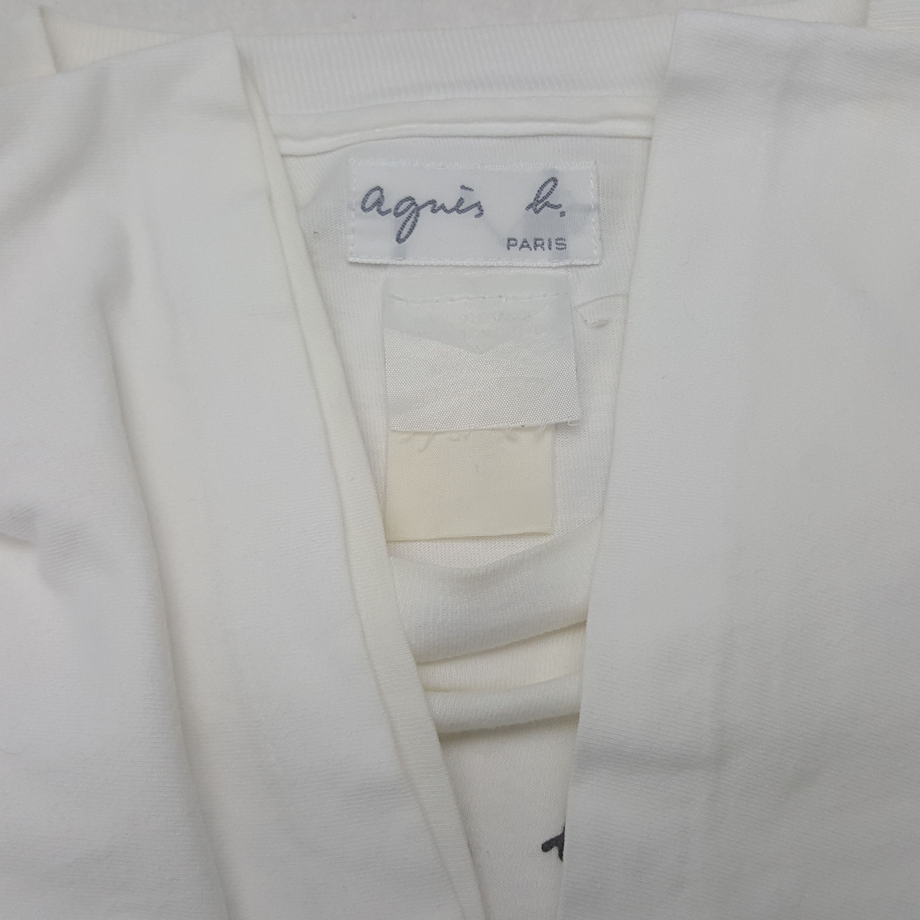 agnes b. Vintage Agnes b. Paris Designer Brand Logo Tshirt RR19 Size US M / EU 48-50 / 2 - 5 Thumbnail