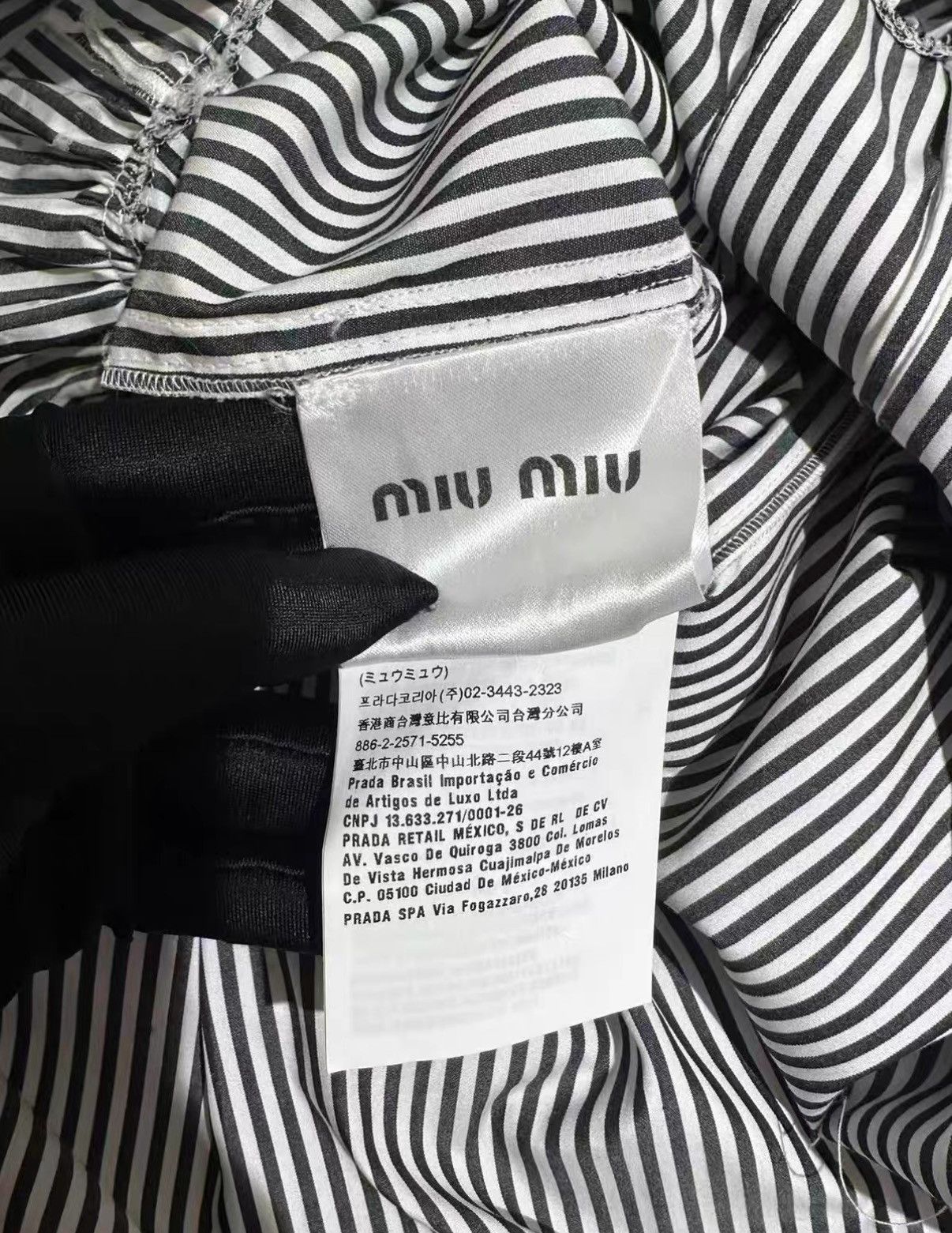 Miu Miu Miu Miu blue striped rhinestone dress J38 Size XS / US 0-2 / IT 36-38 - 3 Thumbnail