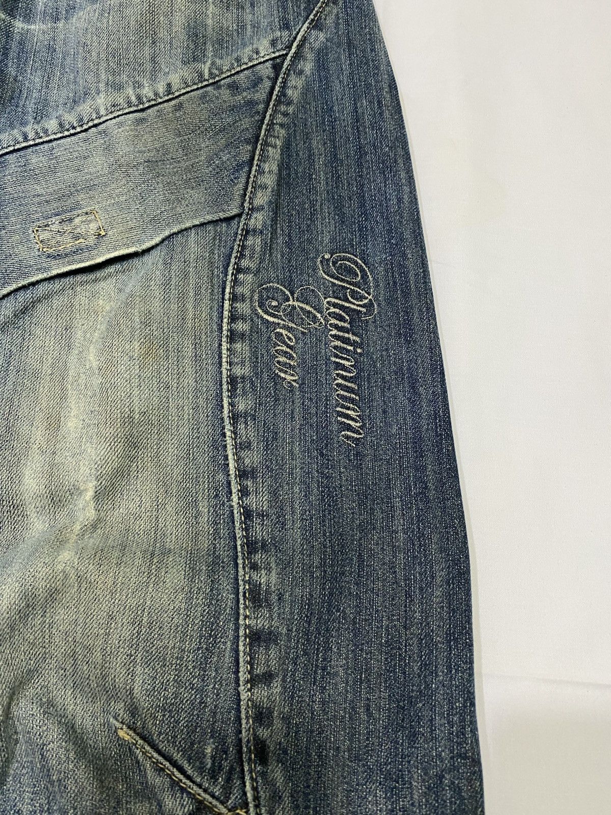 JNCO Japanese brand X Platinum gear baggy jeans Size US 31 - 19 Thumbnail