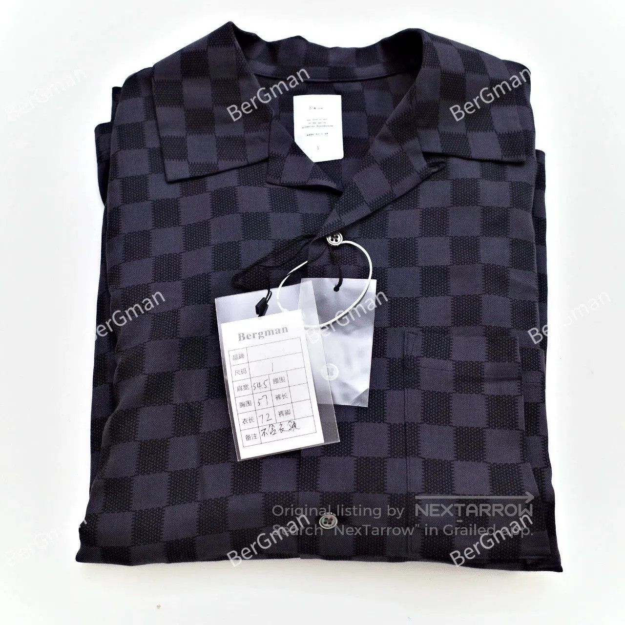 STUDIOUS Studious Wool Checkerboard Loose Short. Size US M / EU 48-50 / 2 - 5 Thumbnail